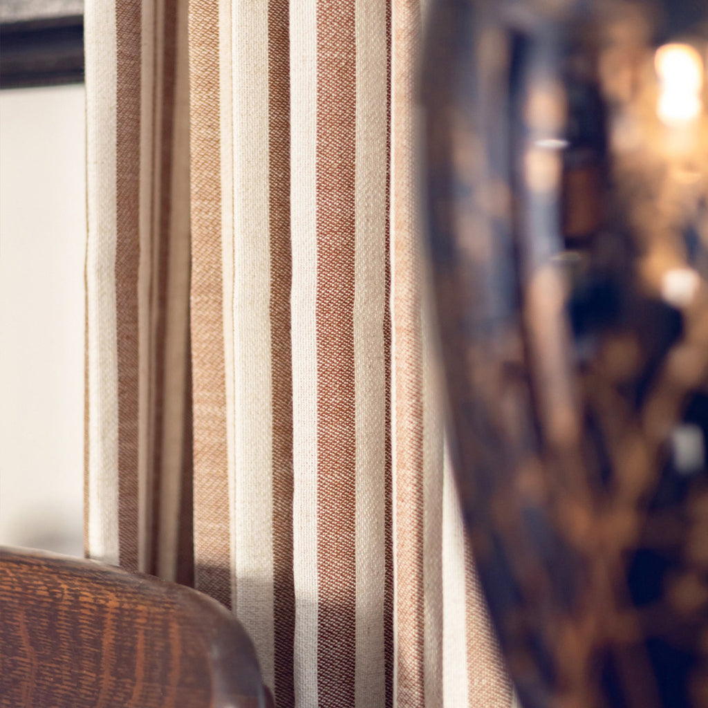 Elvonaeoly Stripe Linen Custom Curtains
