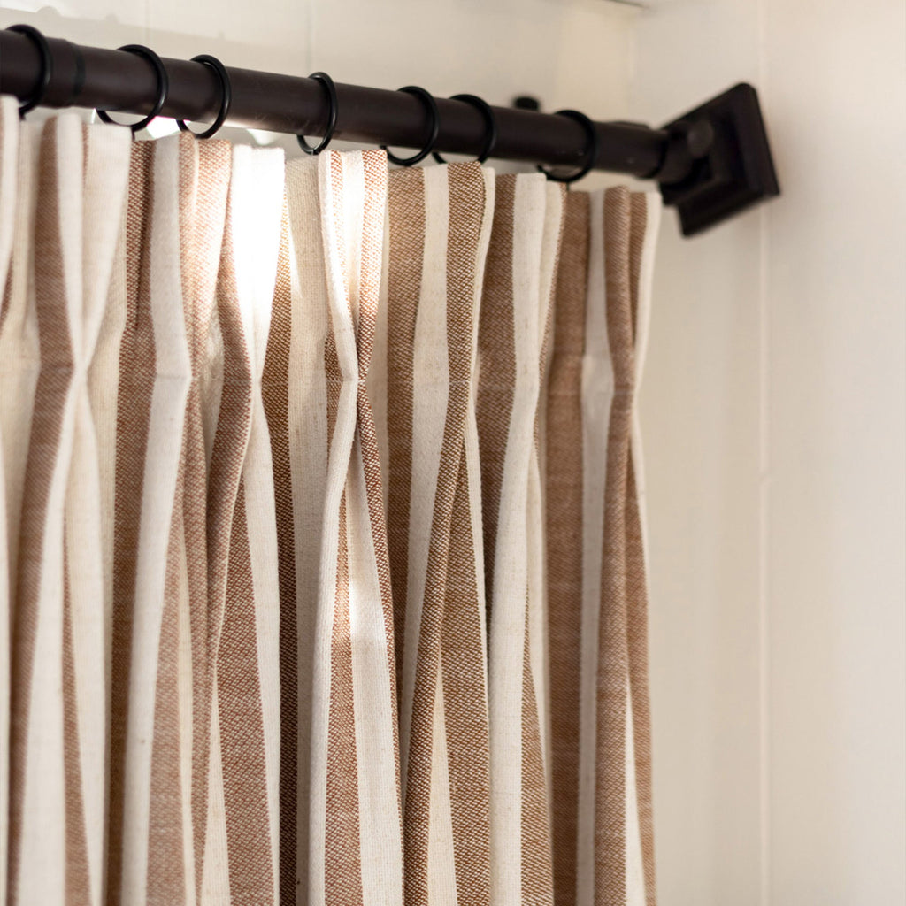 Elvonaeoly Stripe Linen Custom Curtains
