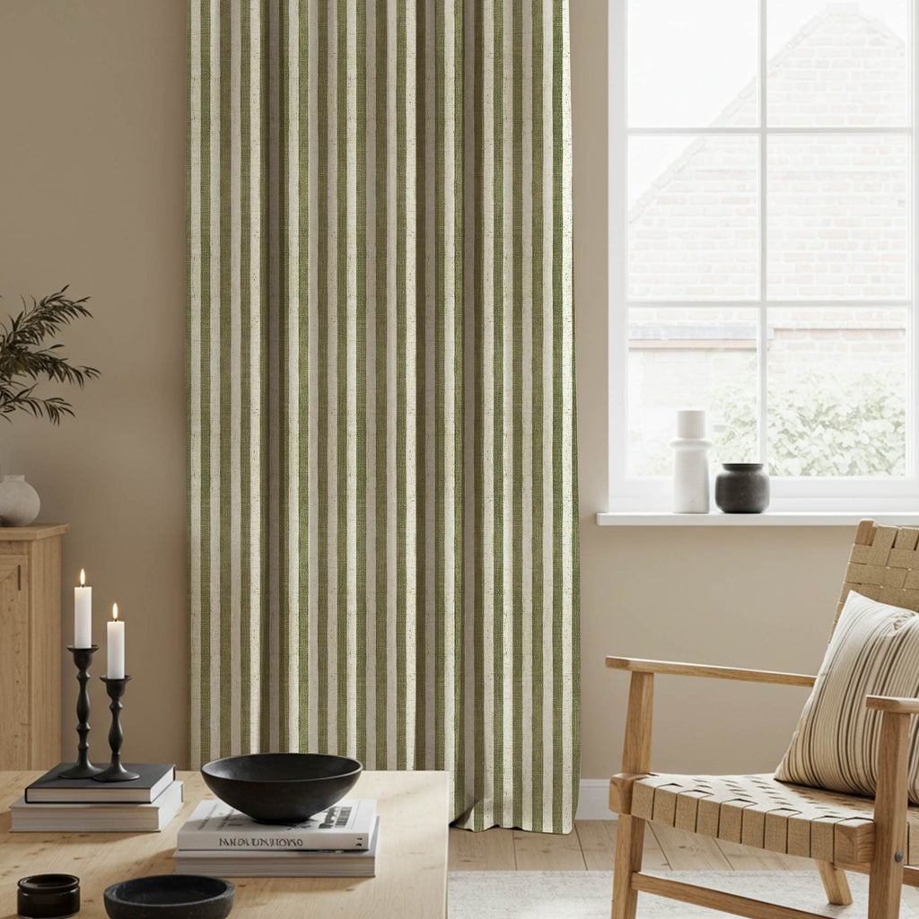 Elvonaeoly Stripe Linen Custom Curtains