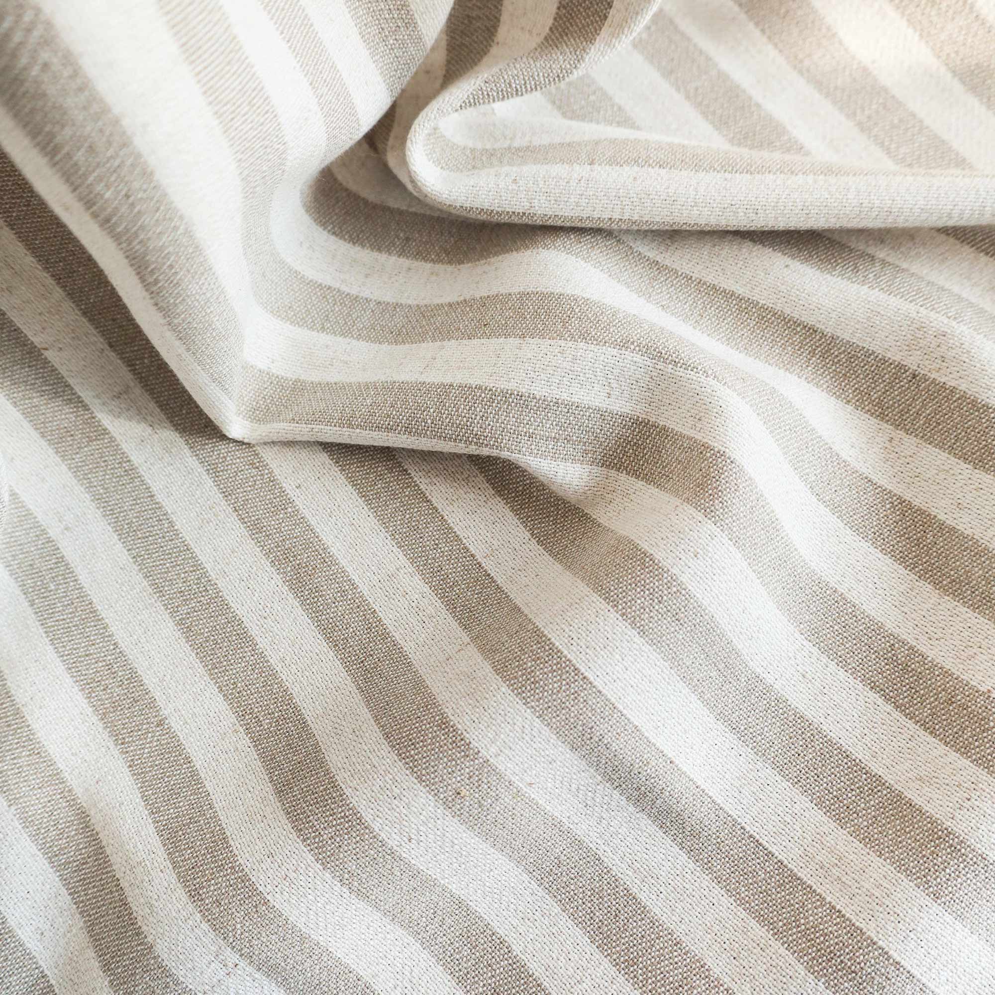 Elvonaeoly Stripe Linen Custom Curtains
