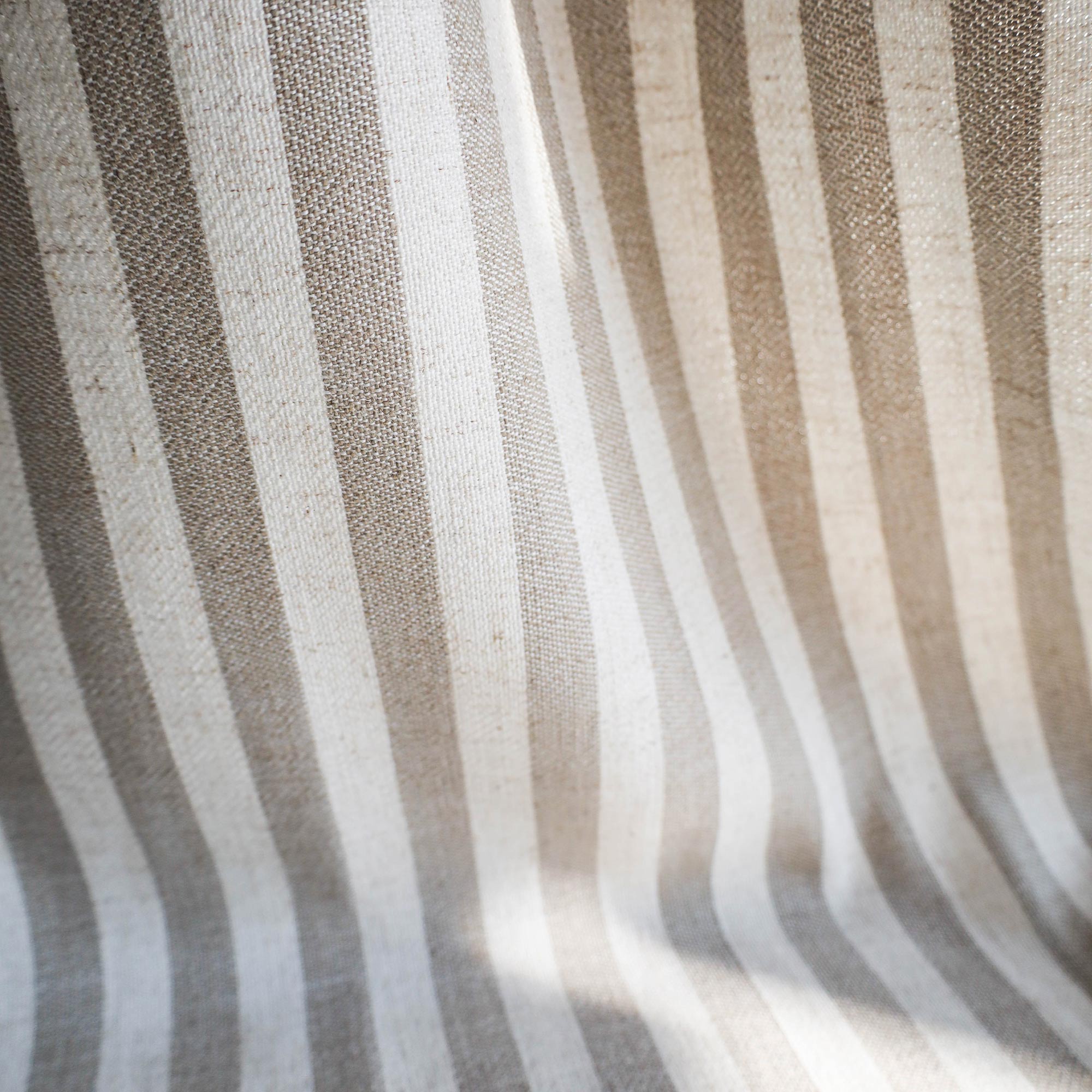 Elvonaeoly Stripe Linen Custom Curtains