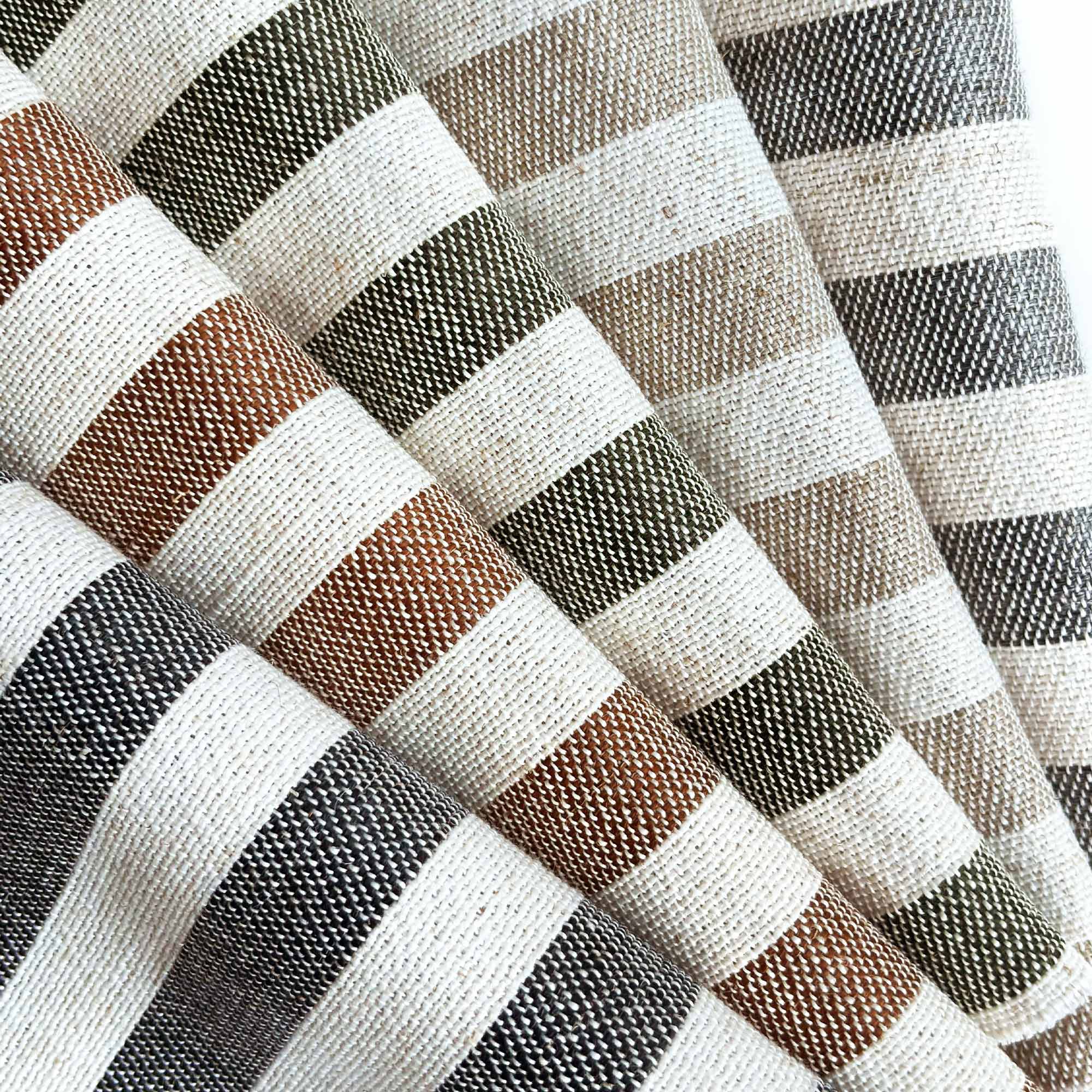 Elvonaeoly Stripe Linen Custom Curtains
