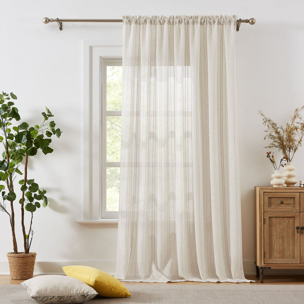 Elvonaeoly Stripe Pattern Curtains