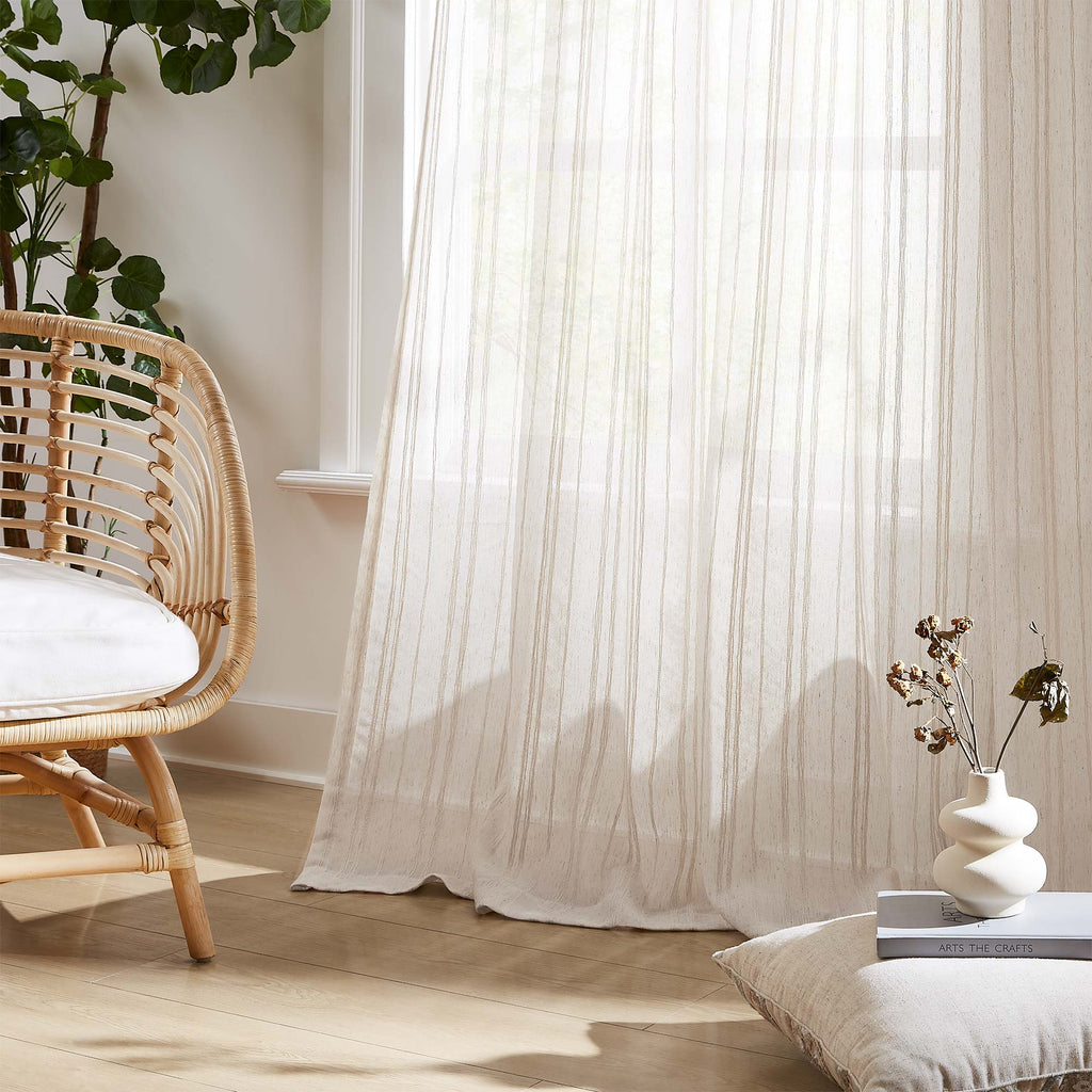 Elvonaeoly Stripe Pattern Curtains