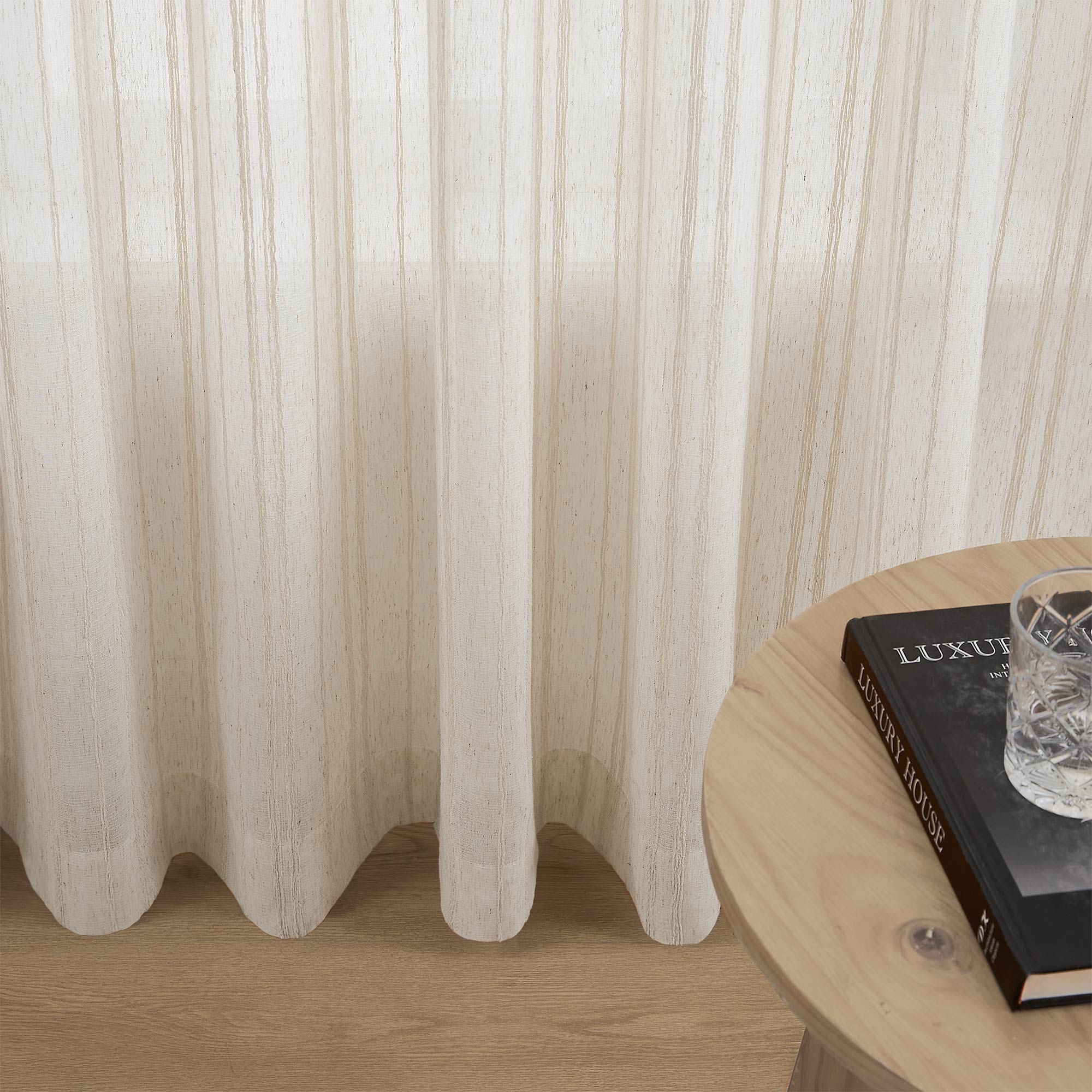 Elvonaeoly Stripe Pattern Curtains