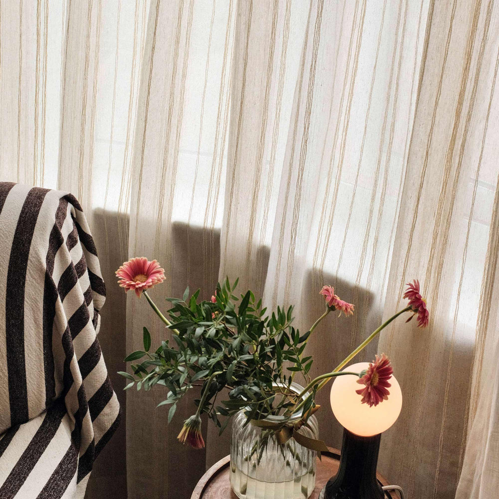 Elvonaeoly Stripe Pattern Curtains