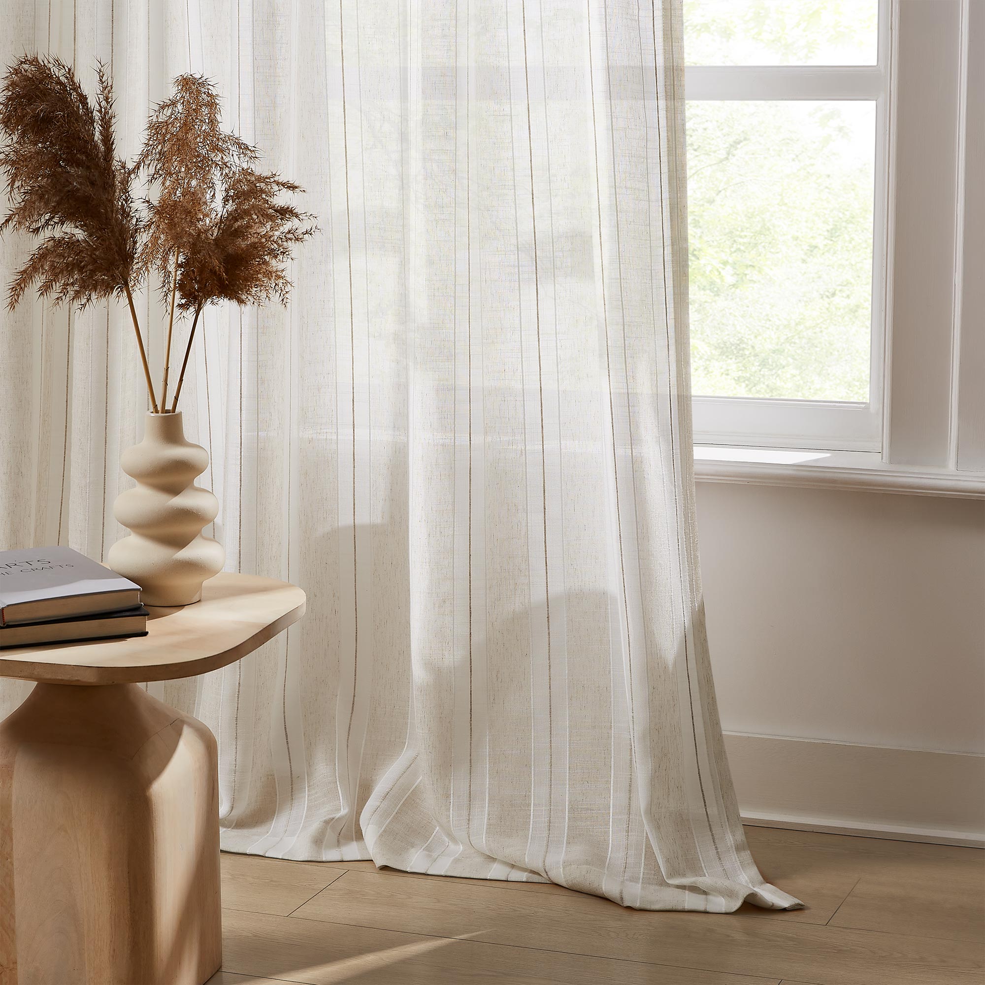Elvonaeoly Stripe Pattern Curtains