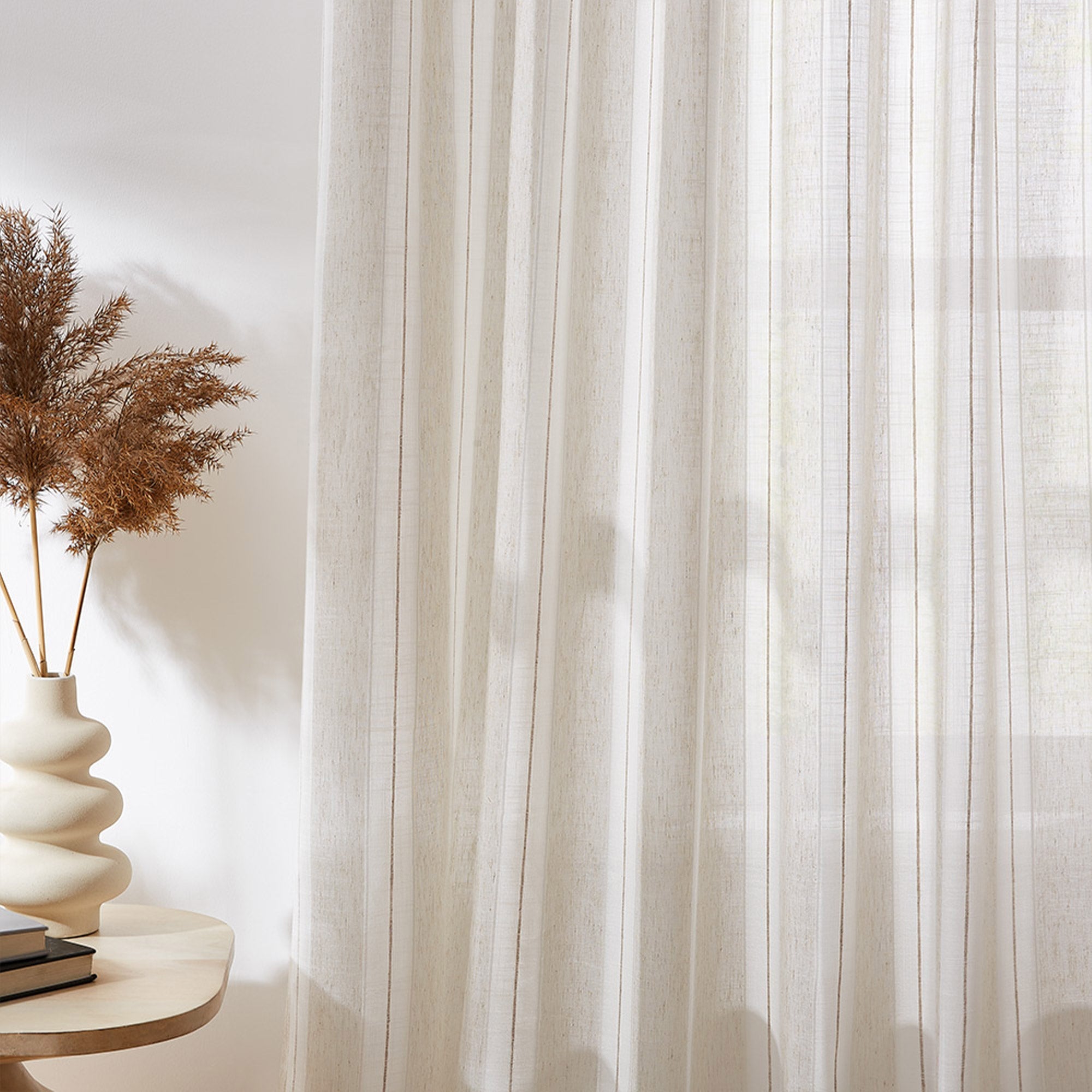 Elvonaeoly Stripe Pattern Curtains
