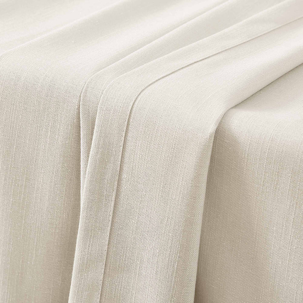 Elvonaeoly Solid Texture Cotton Curtains