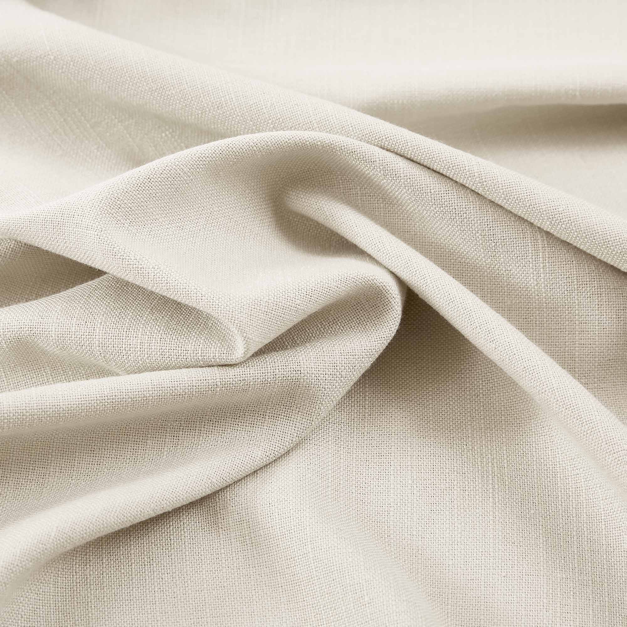 Elvonaeoly Solid Texture Cotton Curtains