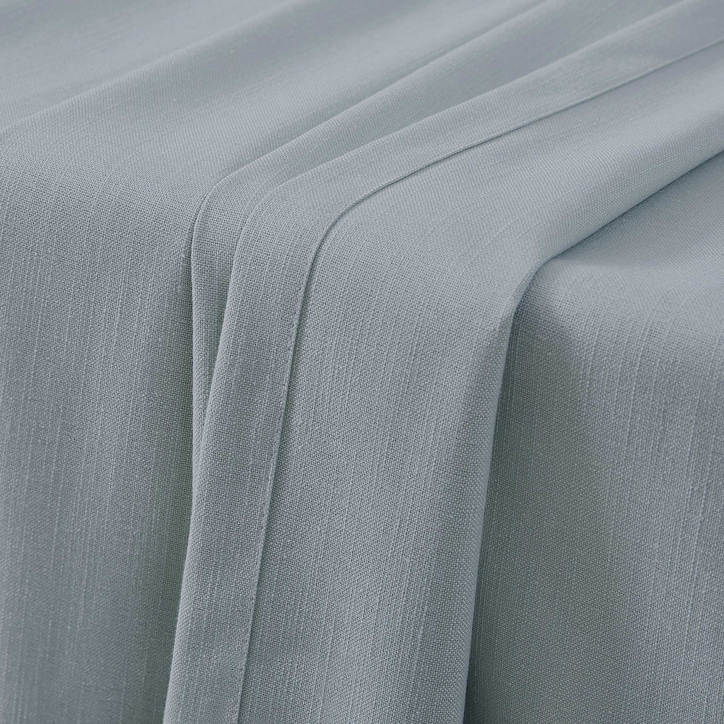Elvonaeoly Solid Texture Cotton Curtains