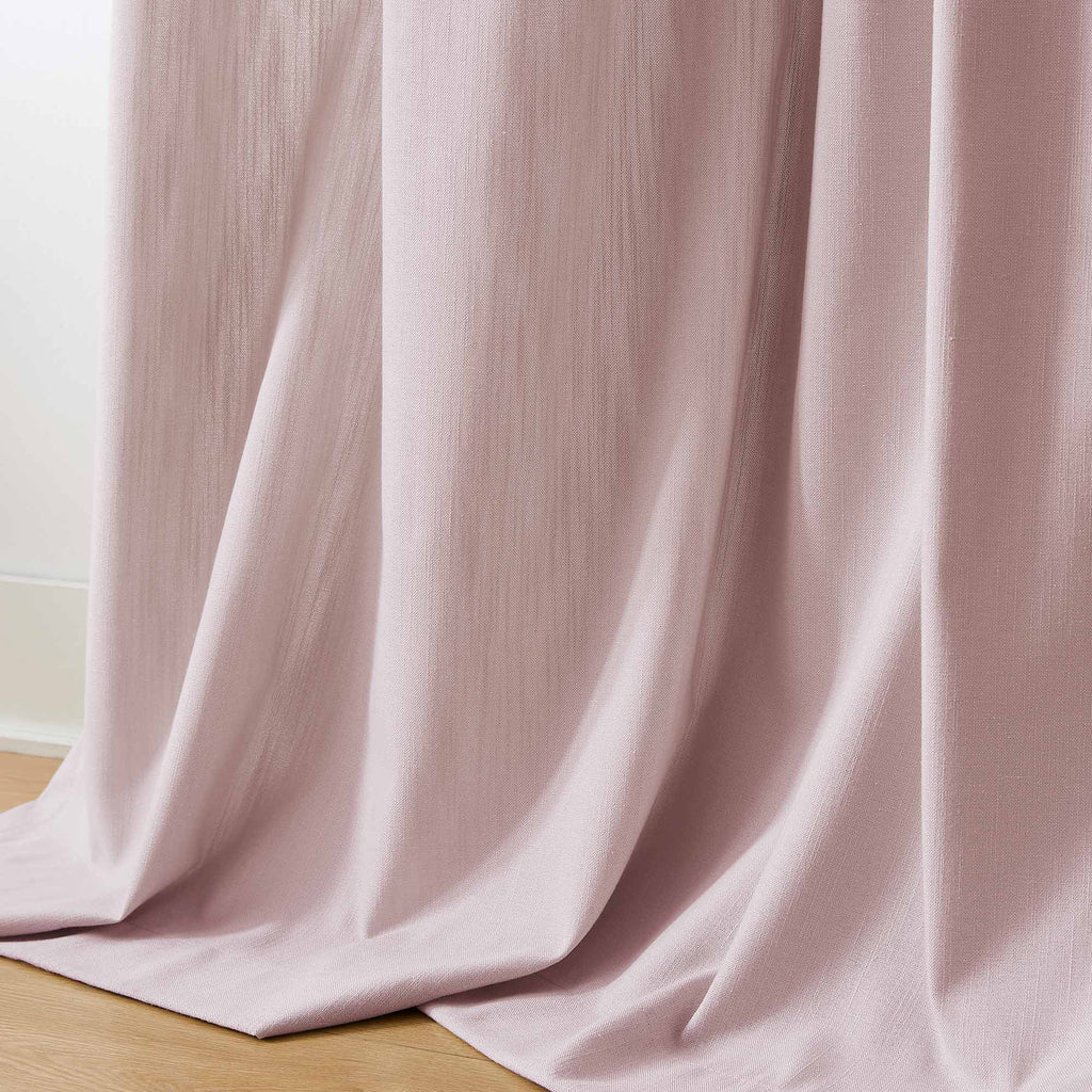Elvonaeoly Solid Texture Cotton Curtains