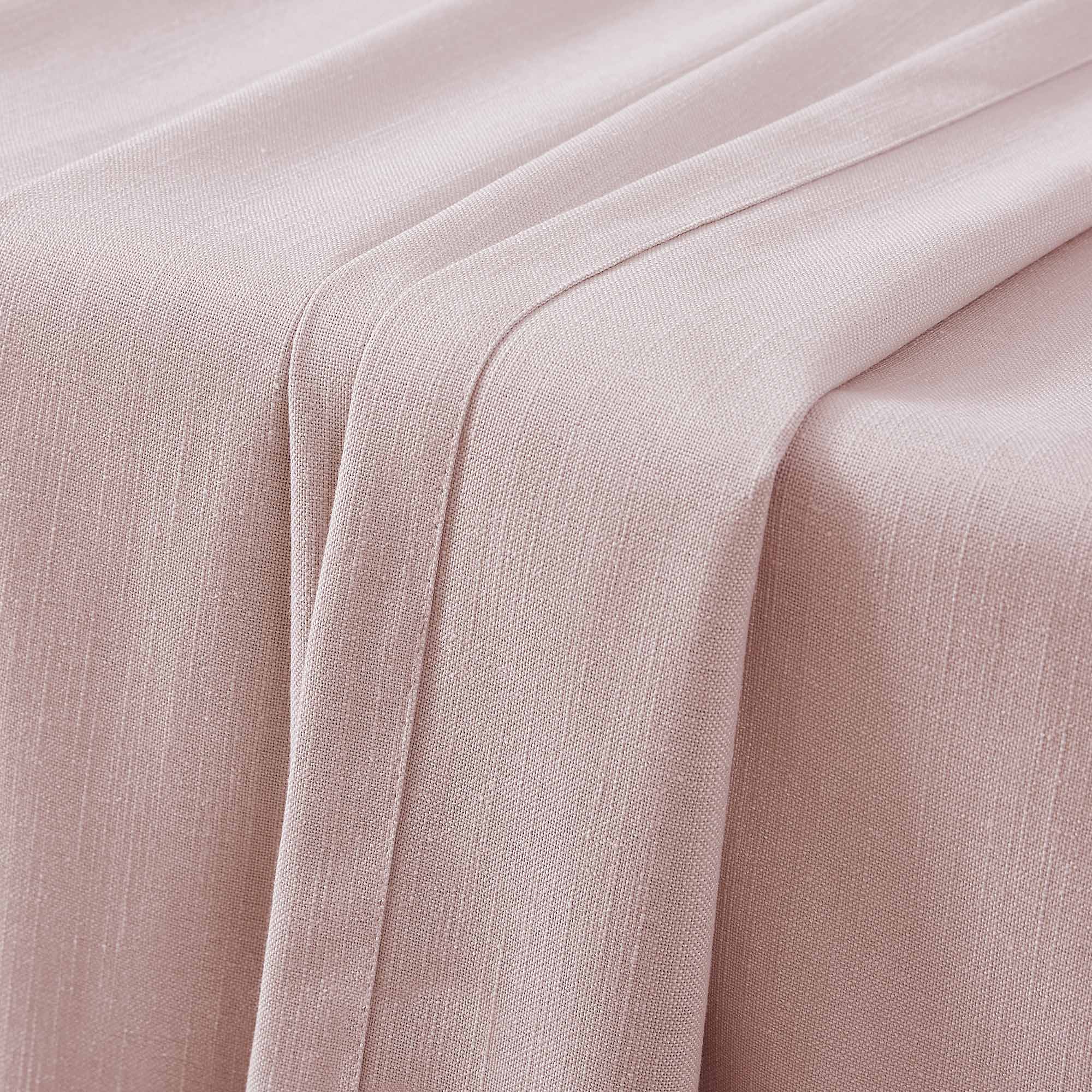 Elvonaeoly Solid Texture Cotton Curtains