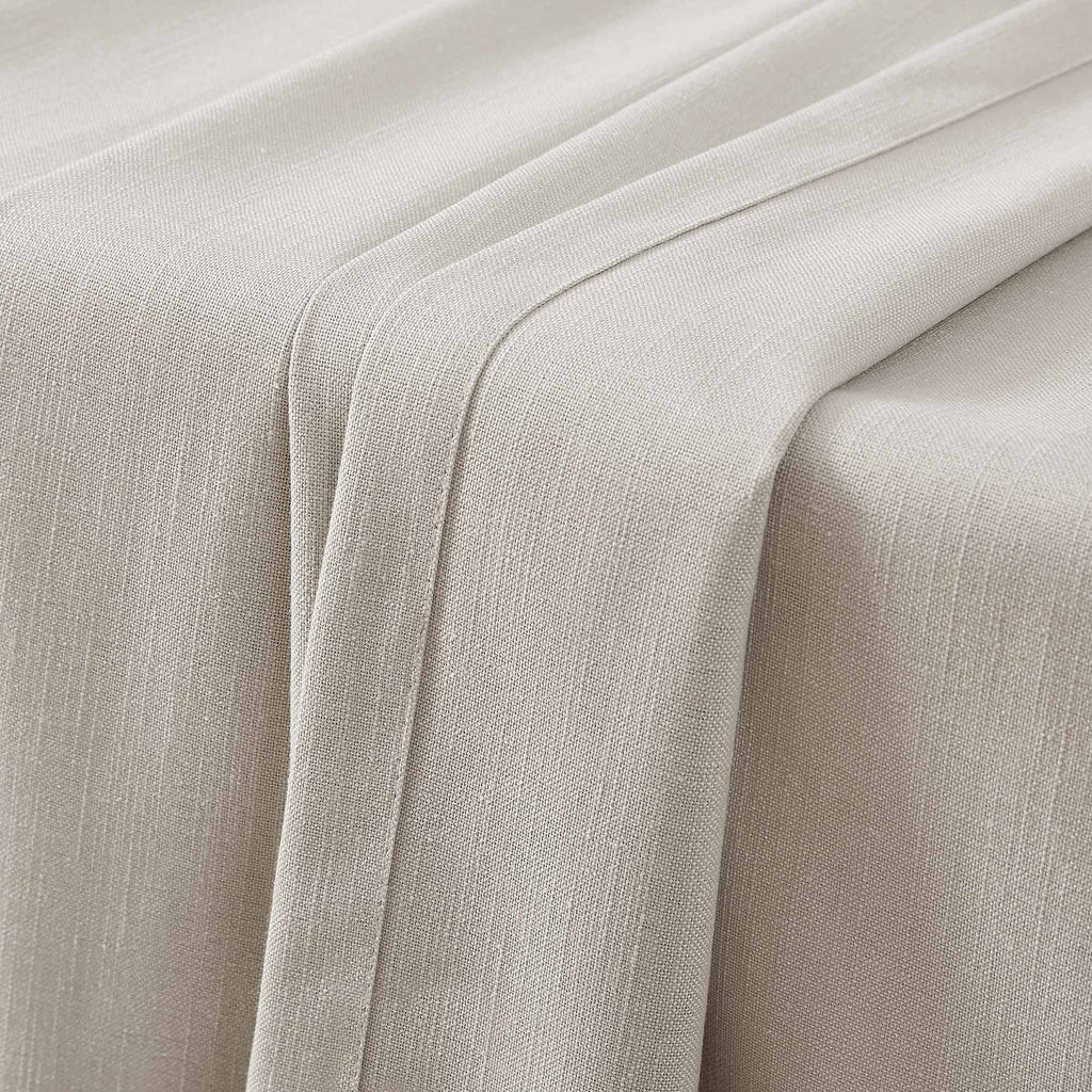 Elvonaeoly Solid Texture Cotton Curtains