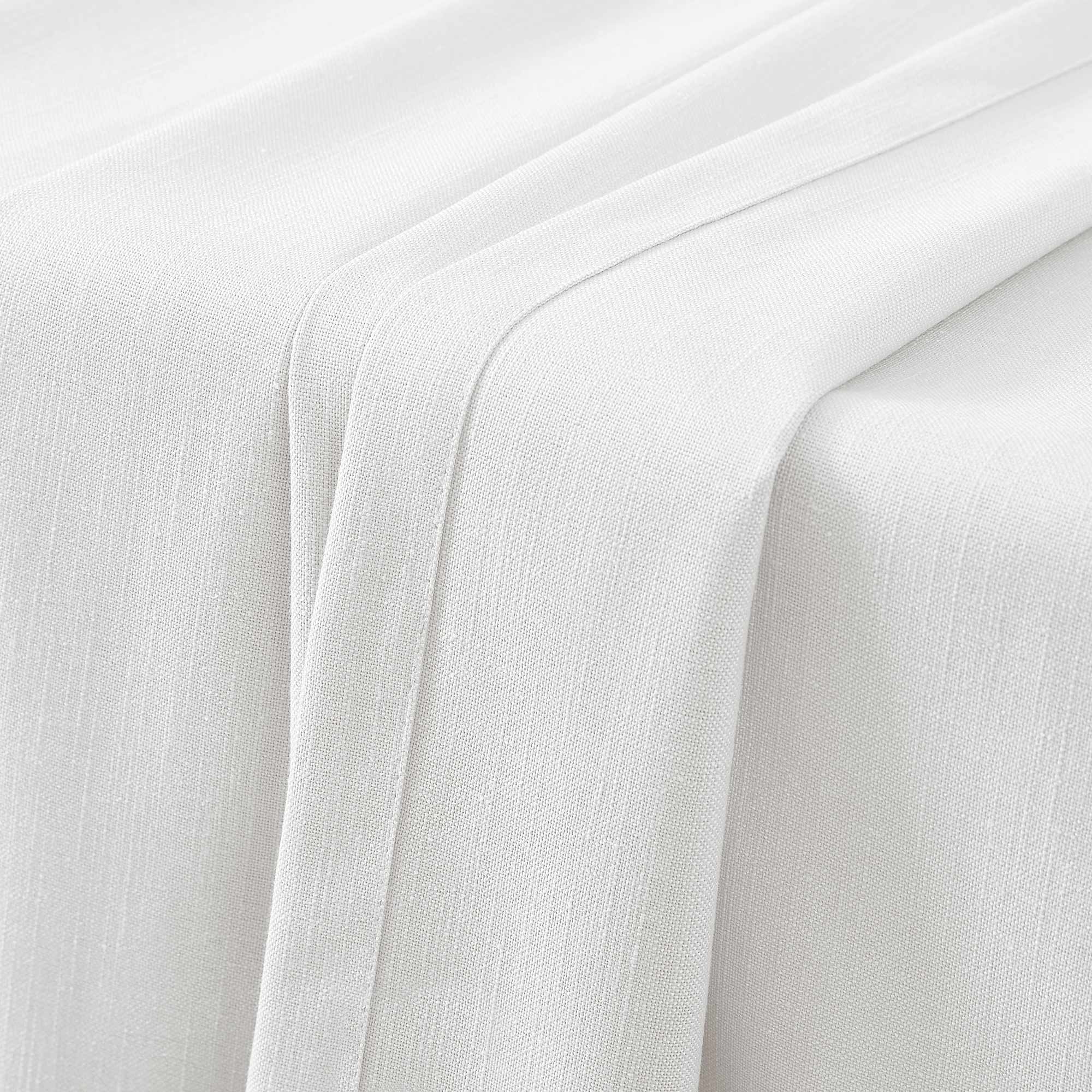 Elvonaeoly Solid Texture Cotton Curtains