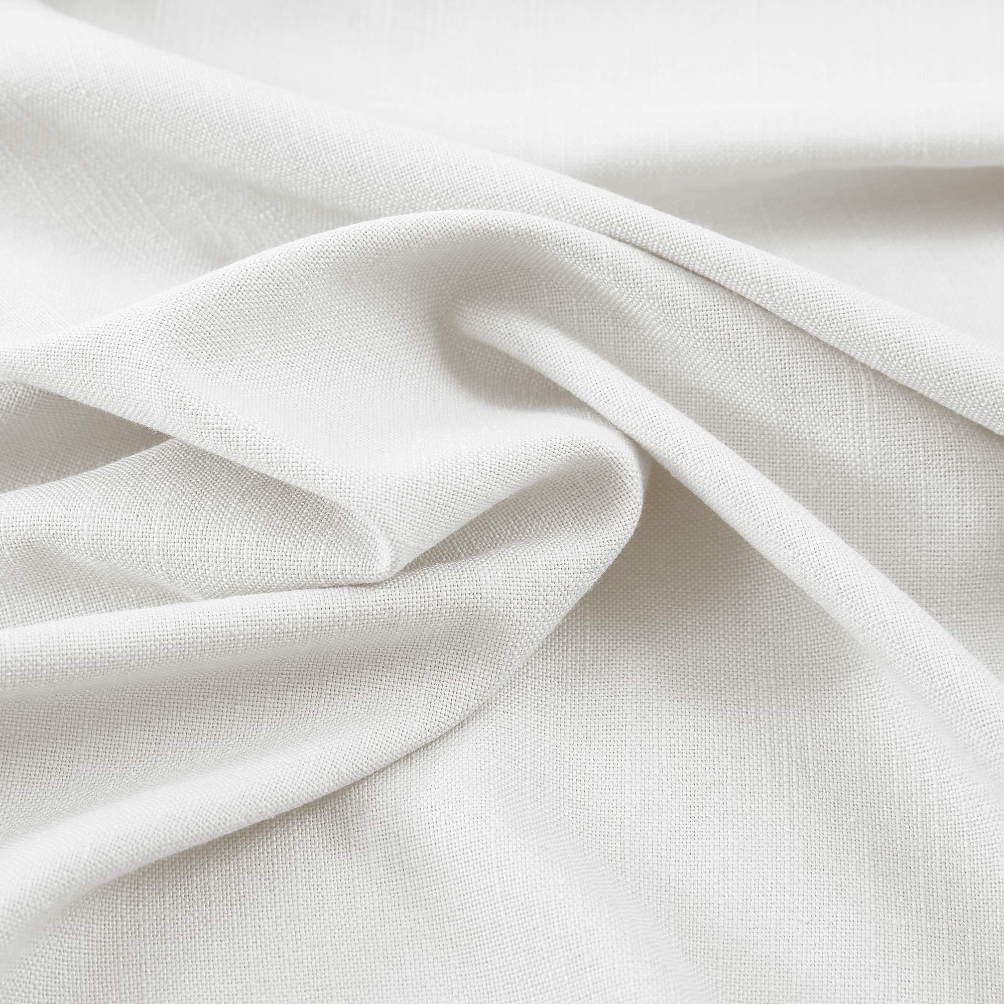 Elvonaeoly Solid Texture Cotton Curtains