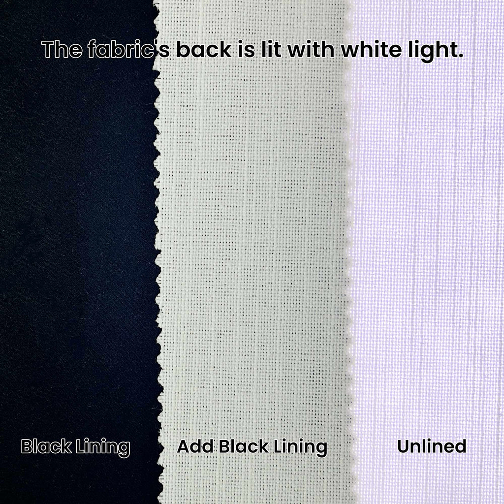 Elvonaeoly Solid Texture Cotton Curtains