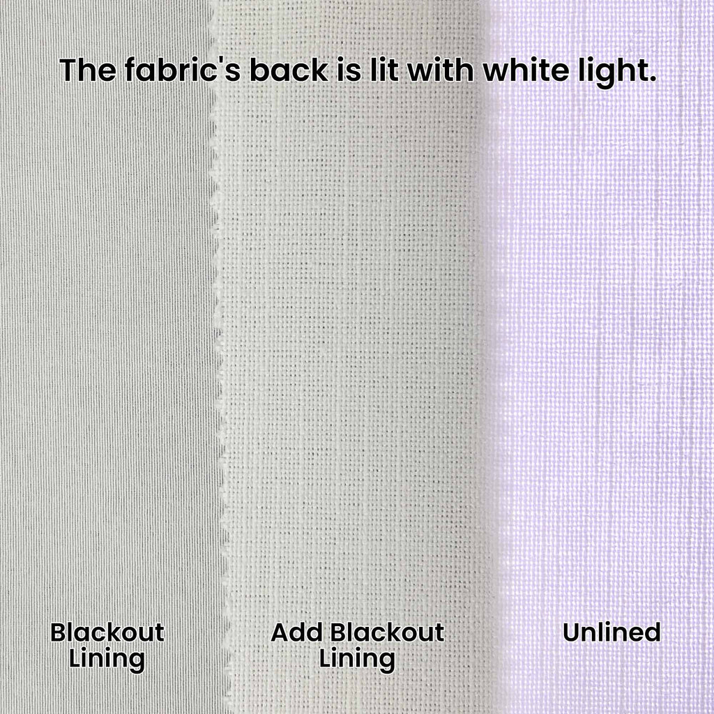 Elvonaeoly Solid Texture Cotton Curtains