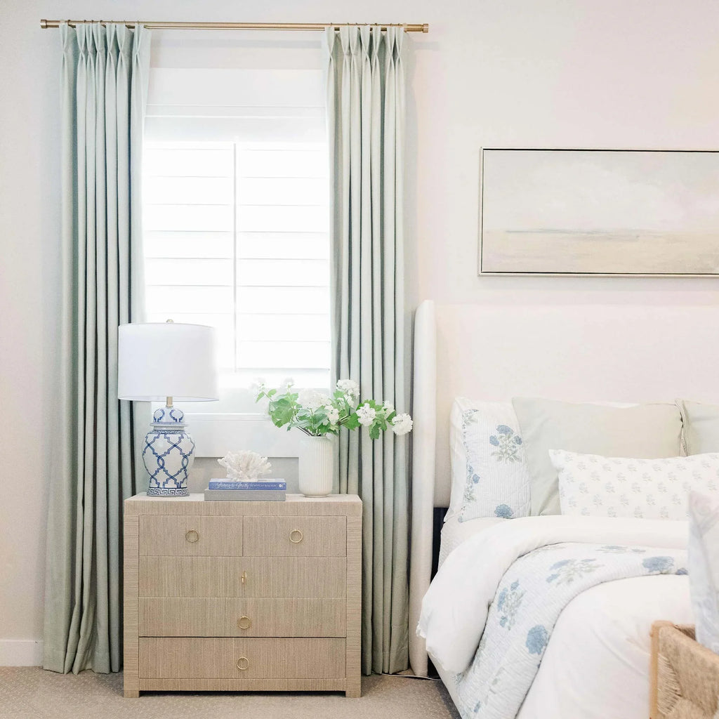 Elvonaeoly Solid Texture Cotton Curtains