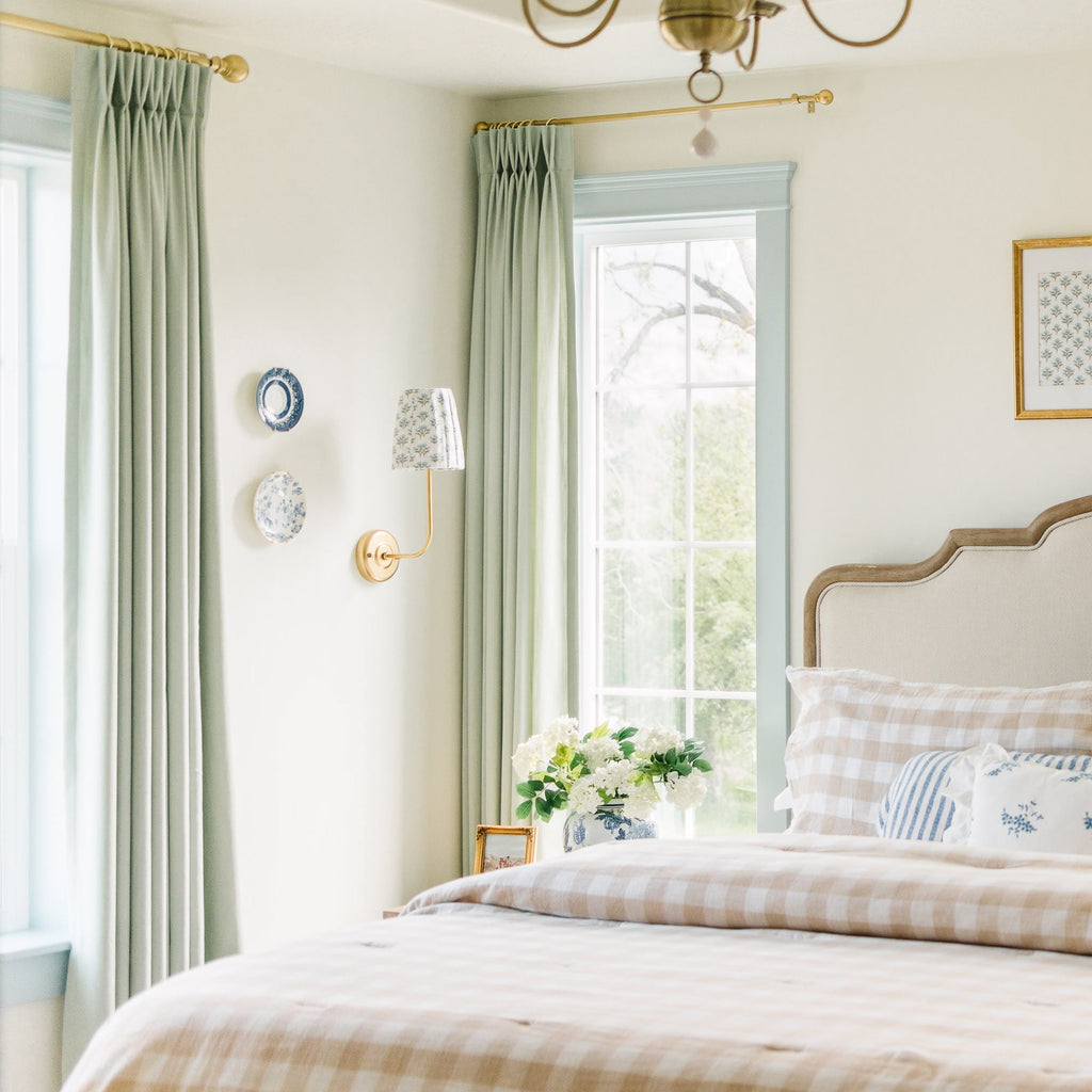 Elvonaeoly Solid Texture Cotton Curtains
