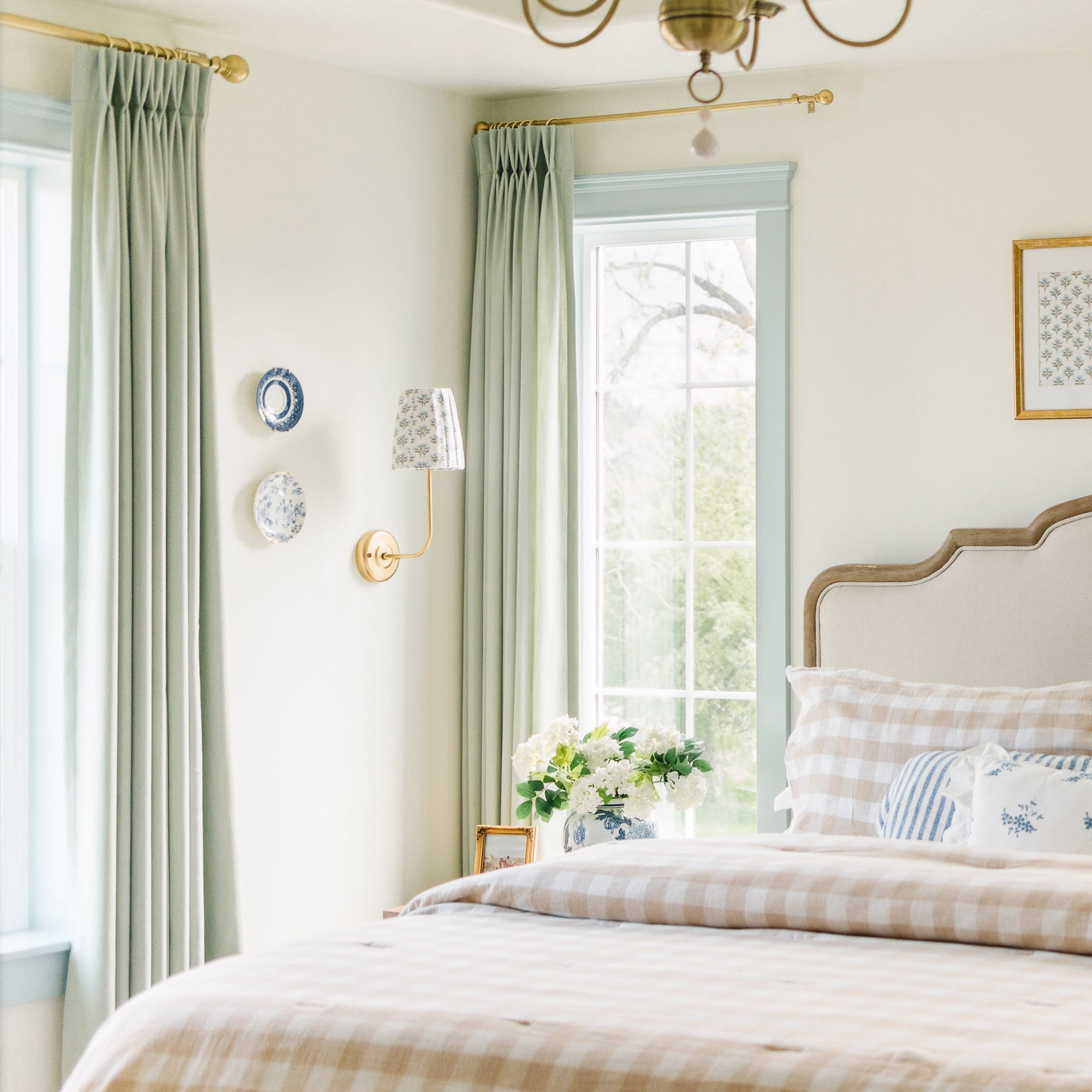 Elvonaeoly Solid Texture Cotton Curtains
