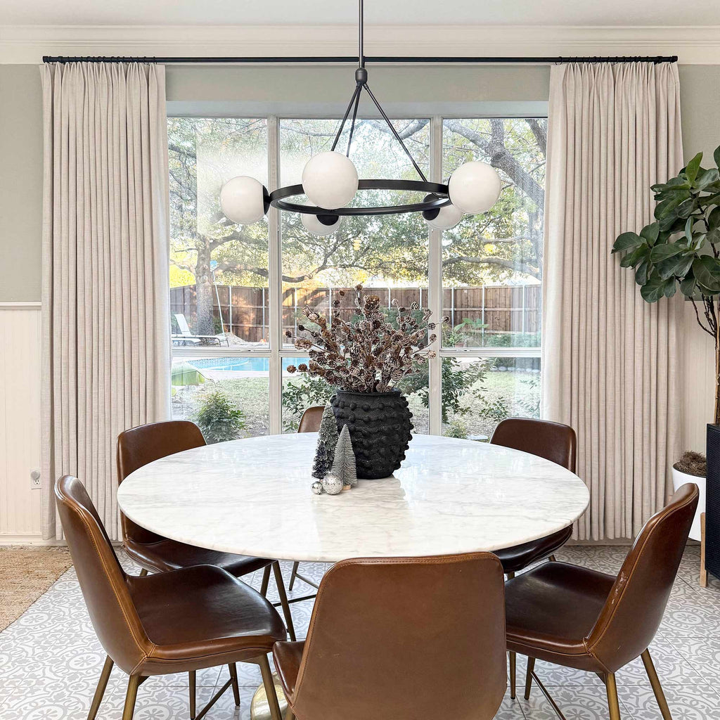 Elvonaeoly Cotton Blend Linen Look Curtains