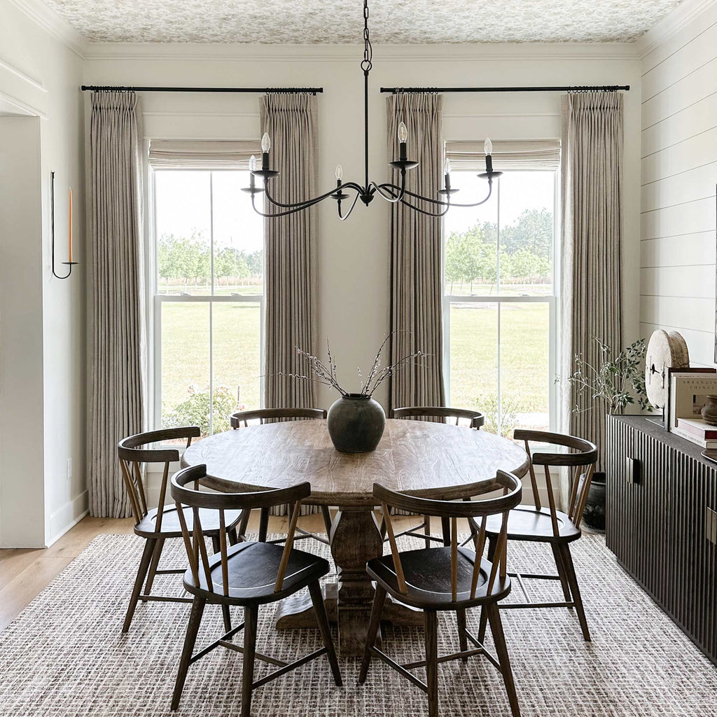 Elvonaeoly Cotton Blend Linen Look Curtains