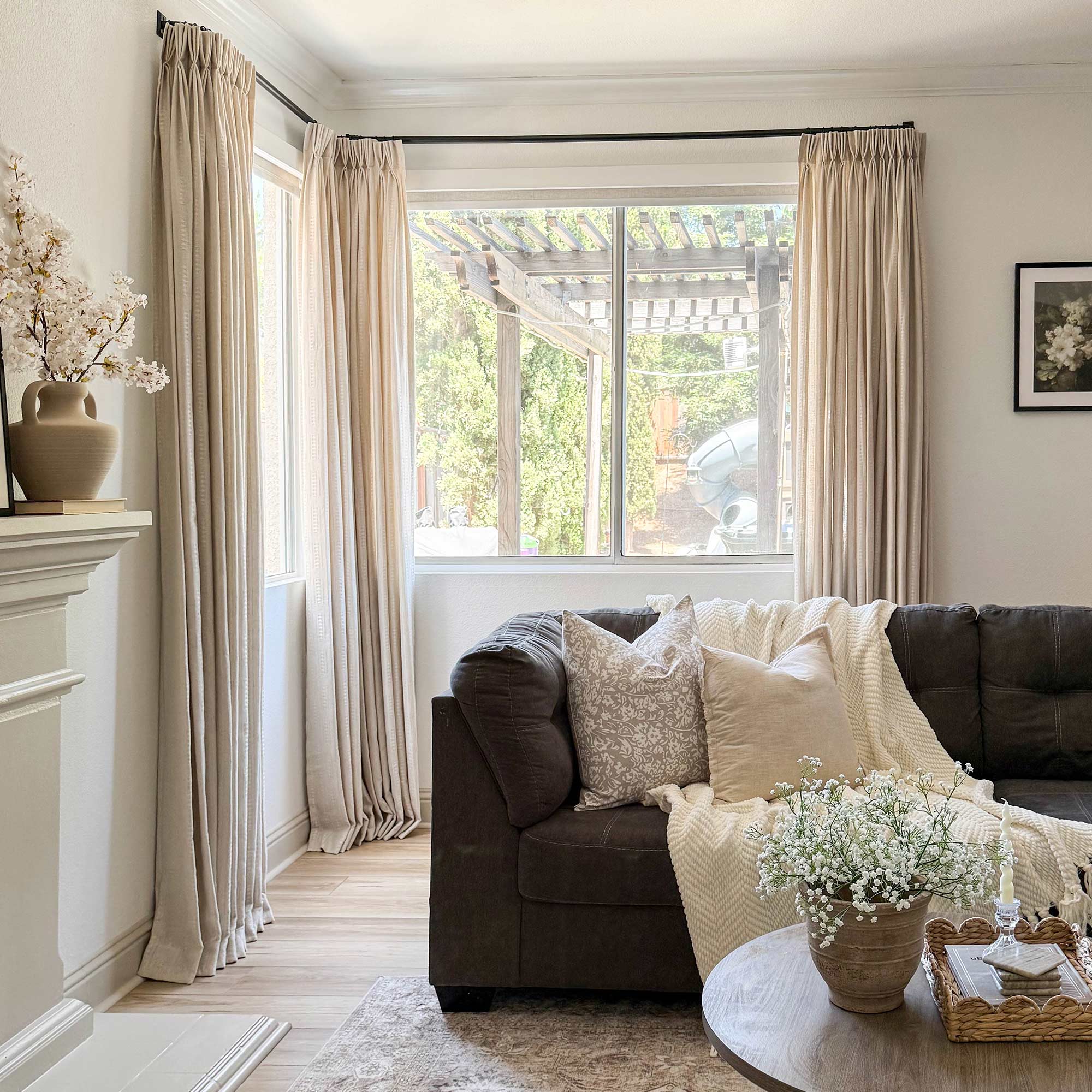 Elvonaeoly Bohemian Semi Sheer Curtains