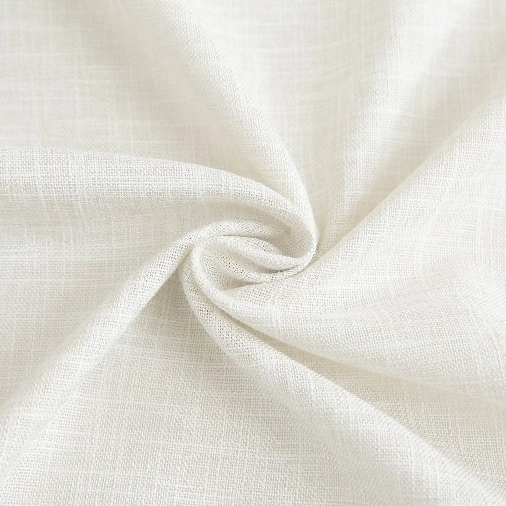 Elvonaeoly Crossweave Linen Look Custom Curtains