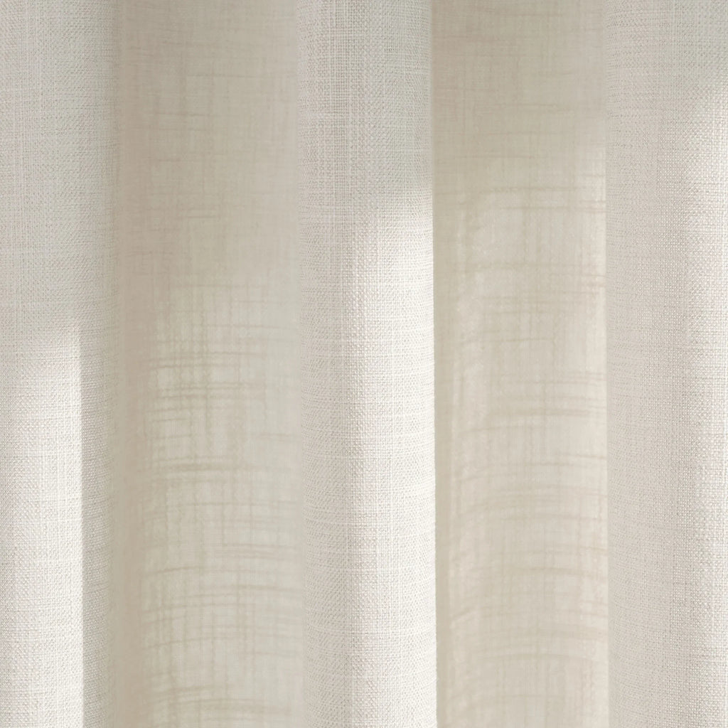 Elvonaeoly Crossweave Linen Look Custom Curtains