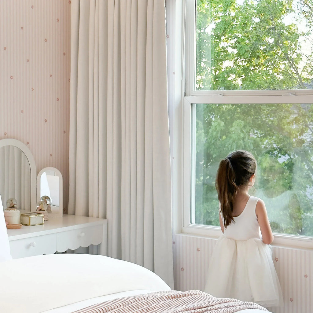 Elvonaeoly Crossweave Linen Look Custom Curtains