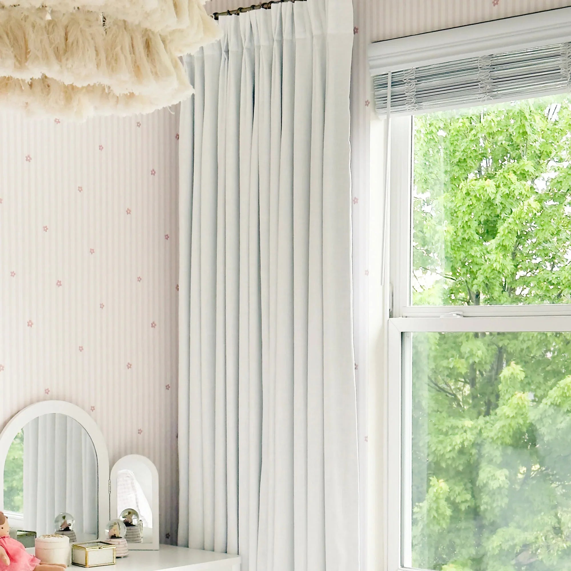 Elvonaeoly Crossweave Linen Look Custom Curtains