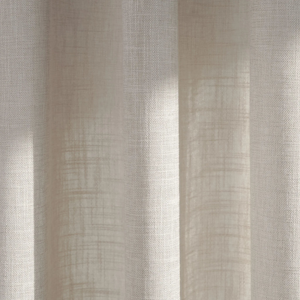 Elvonaeoly Crossweave Linen Look Custom Curtains