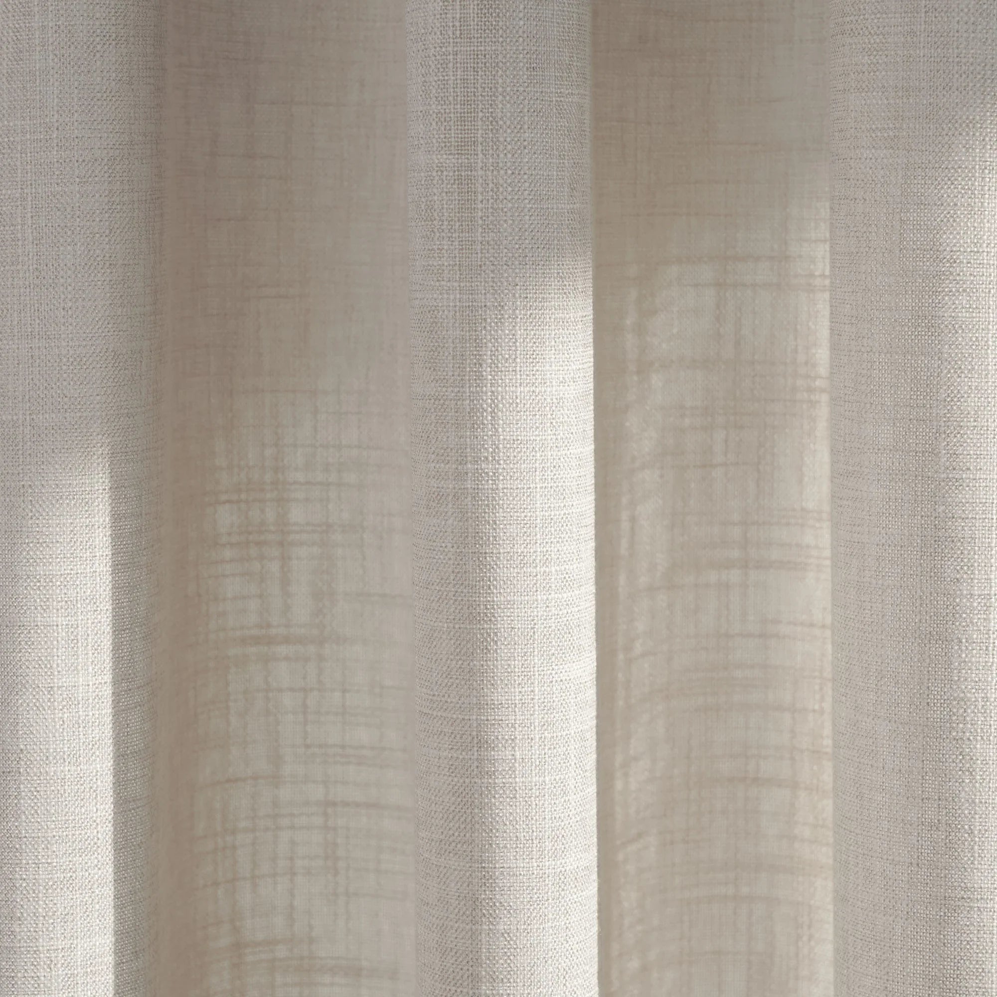 Elvonaeoly Crossweave Linen Look Custom Curtains