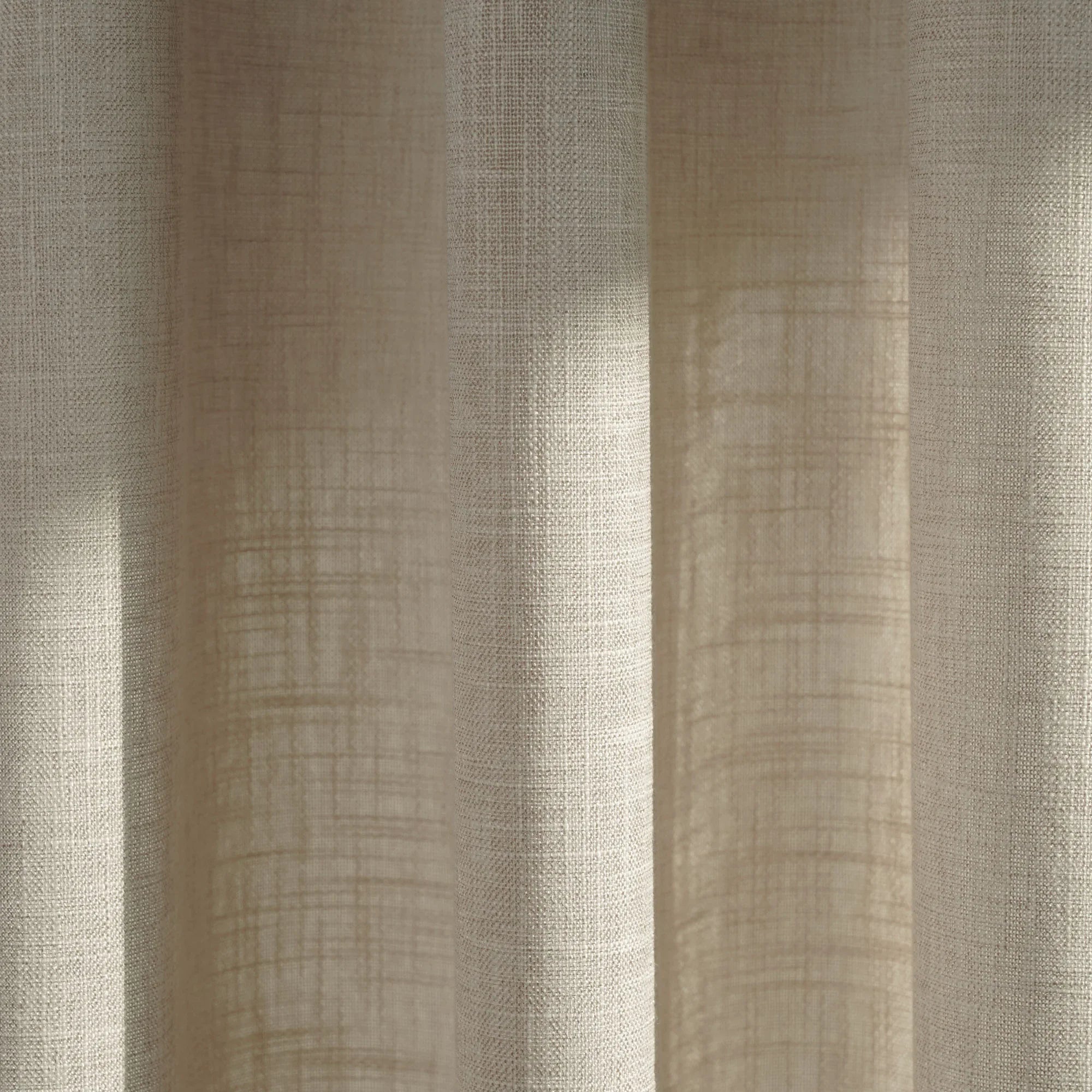 Elvonaeoly Crossweave Linen Look Custom Curtains