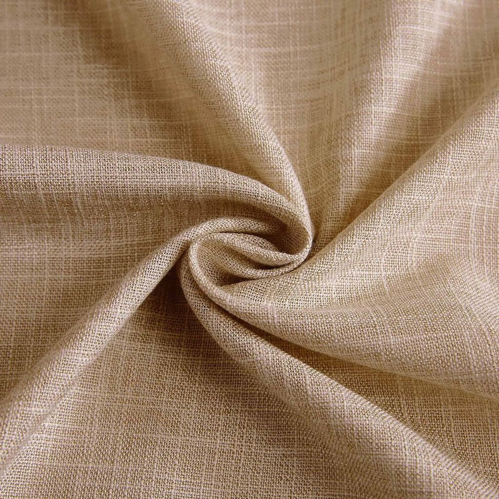 Elvonaeoly Crossweave Linen Look Custom Curtains
