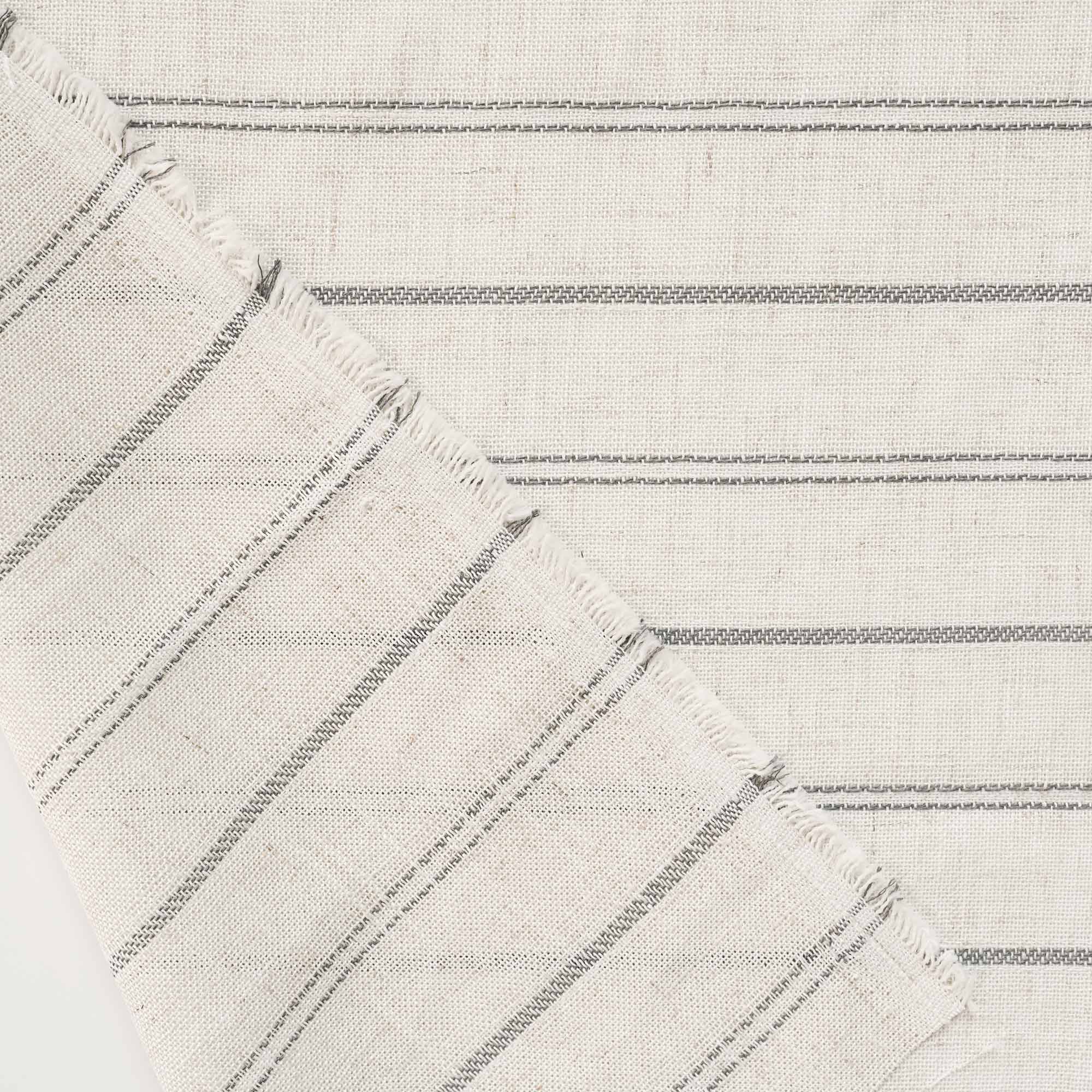 Elvonaeoly Minimalist Striped Linen Curtains
