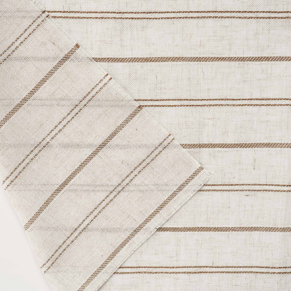 Elvonaeoly Minimalist Striped Linen Curtains