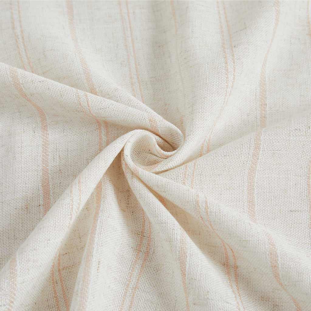 Elvonaeoly Minimalist Striped Linen Curtains