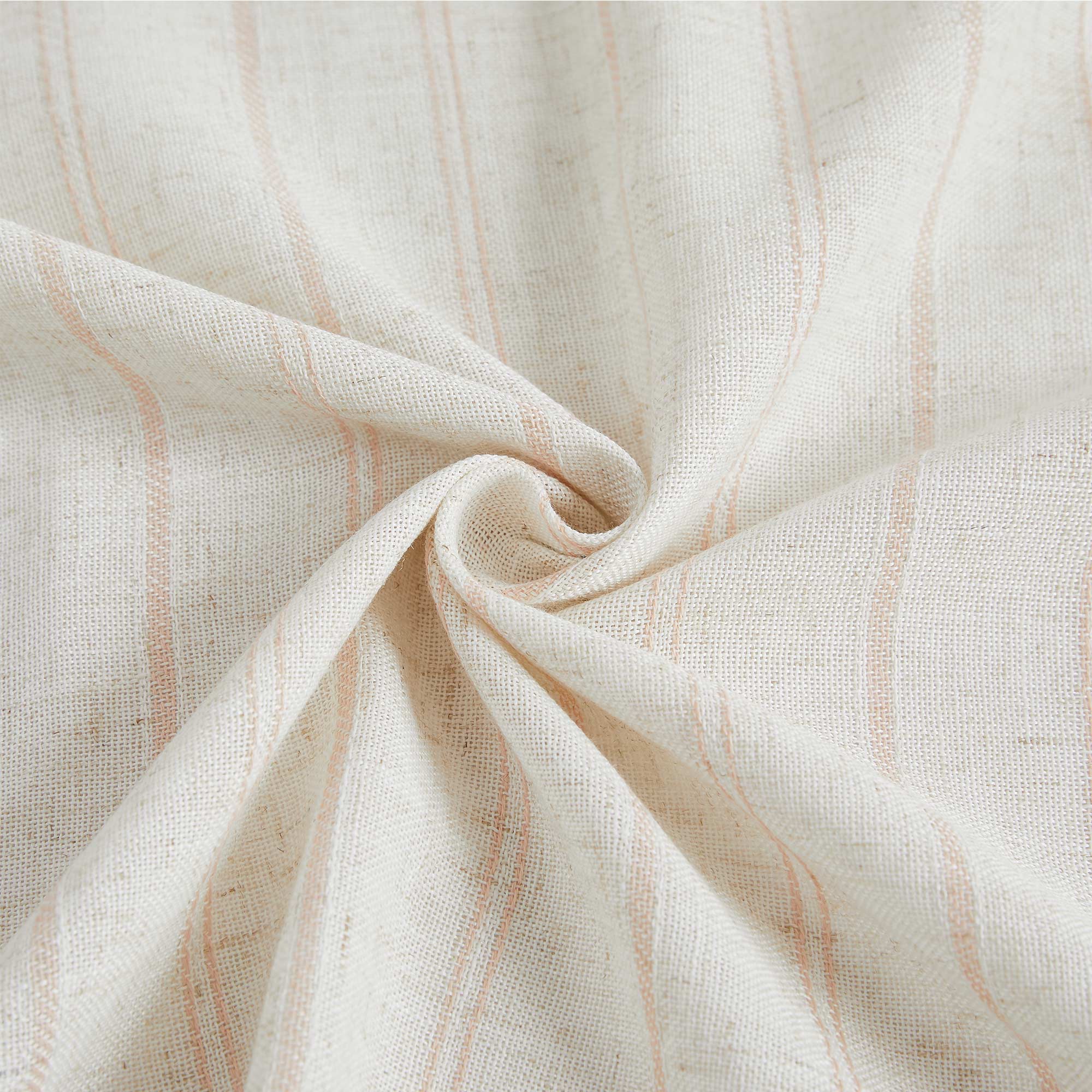 Elvonaeoly Minimalist Striped Linen Curtains