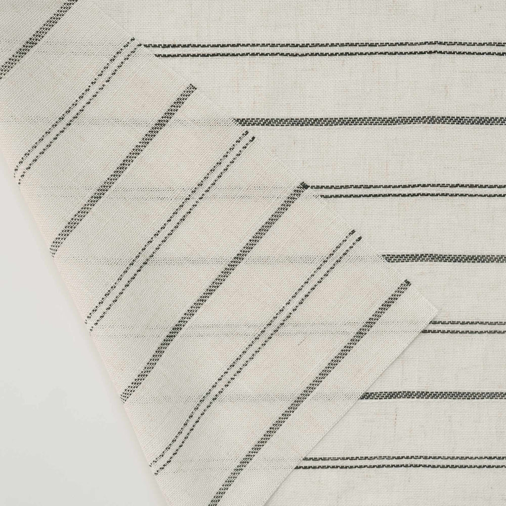 Elvonaeoly Minimalist Striped Linen Curtains