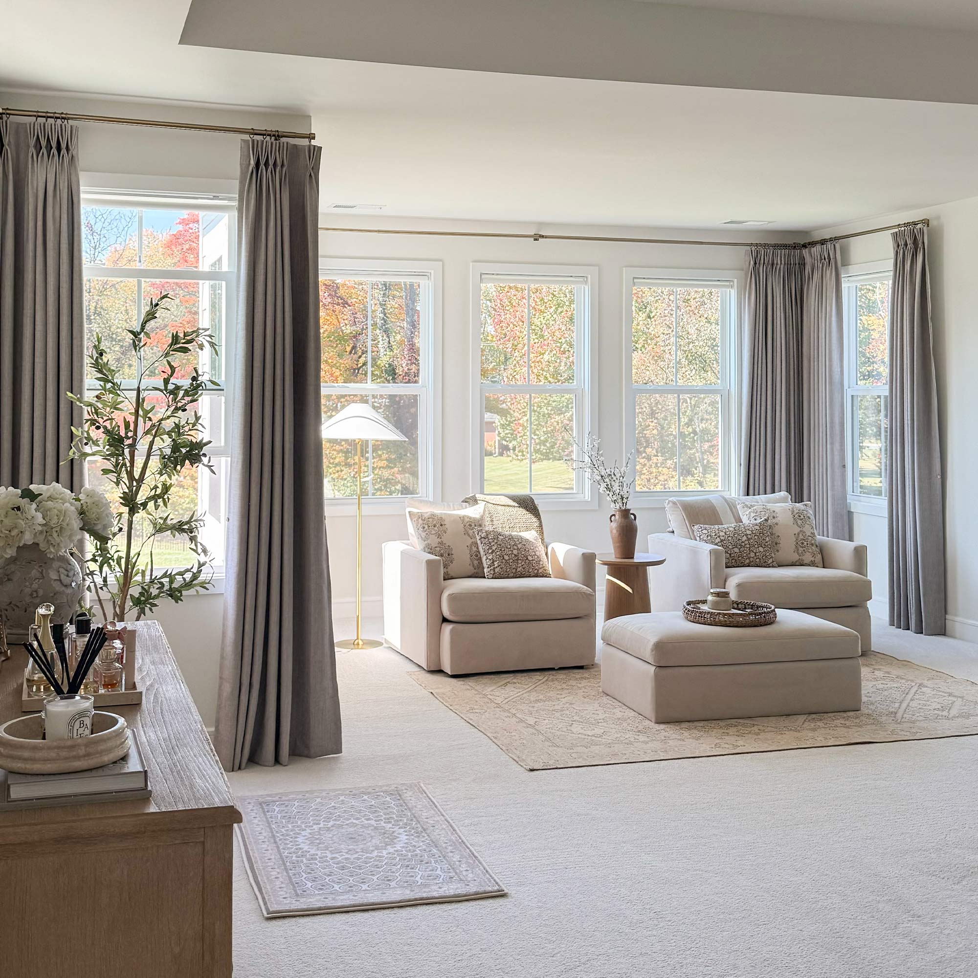 Elvonaeoly Permanently Flame Resistant Curtains