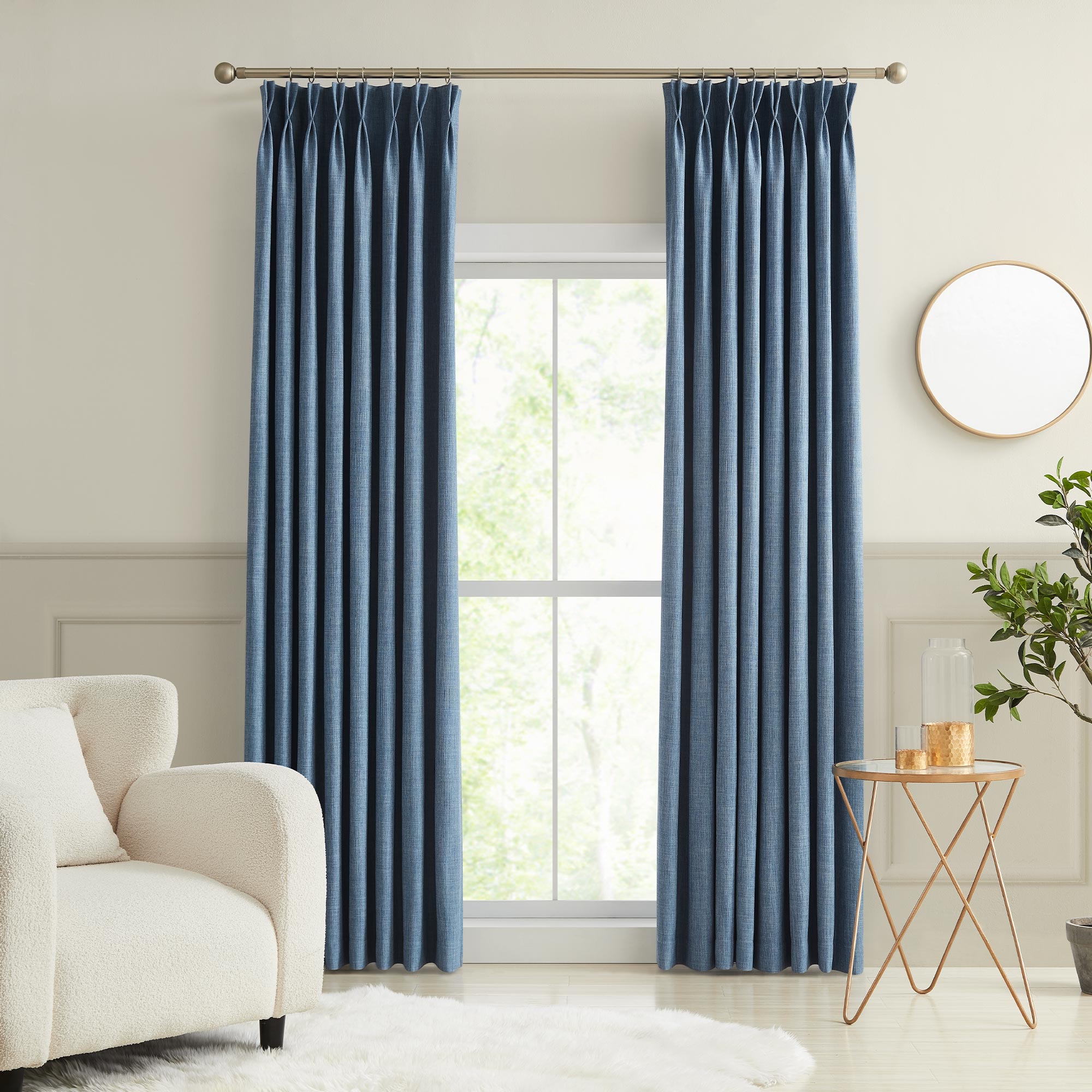 Elvonaeoly Permanently Flame Resistant Curtains