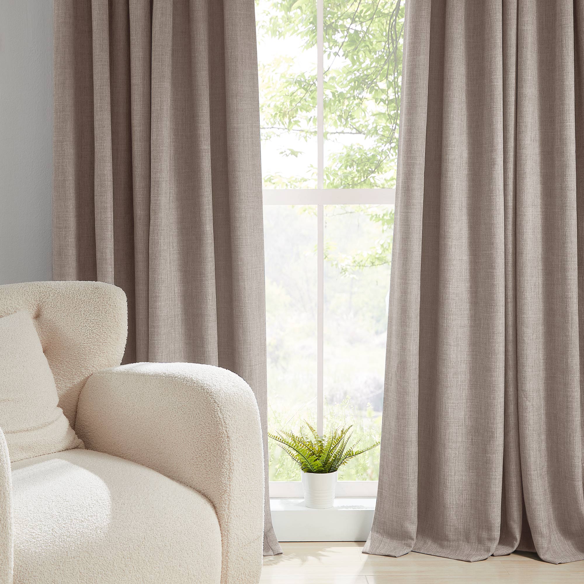 Elvonaeoly Permanently Flame Resistant Curtains