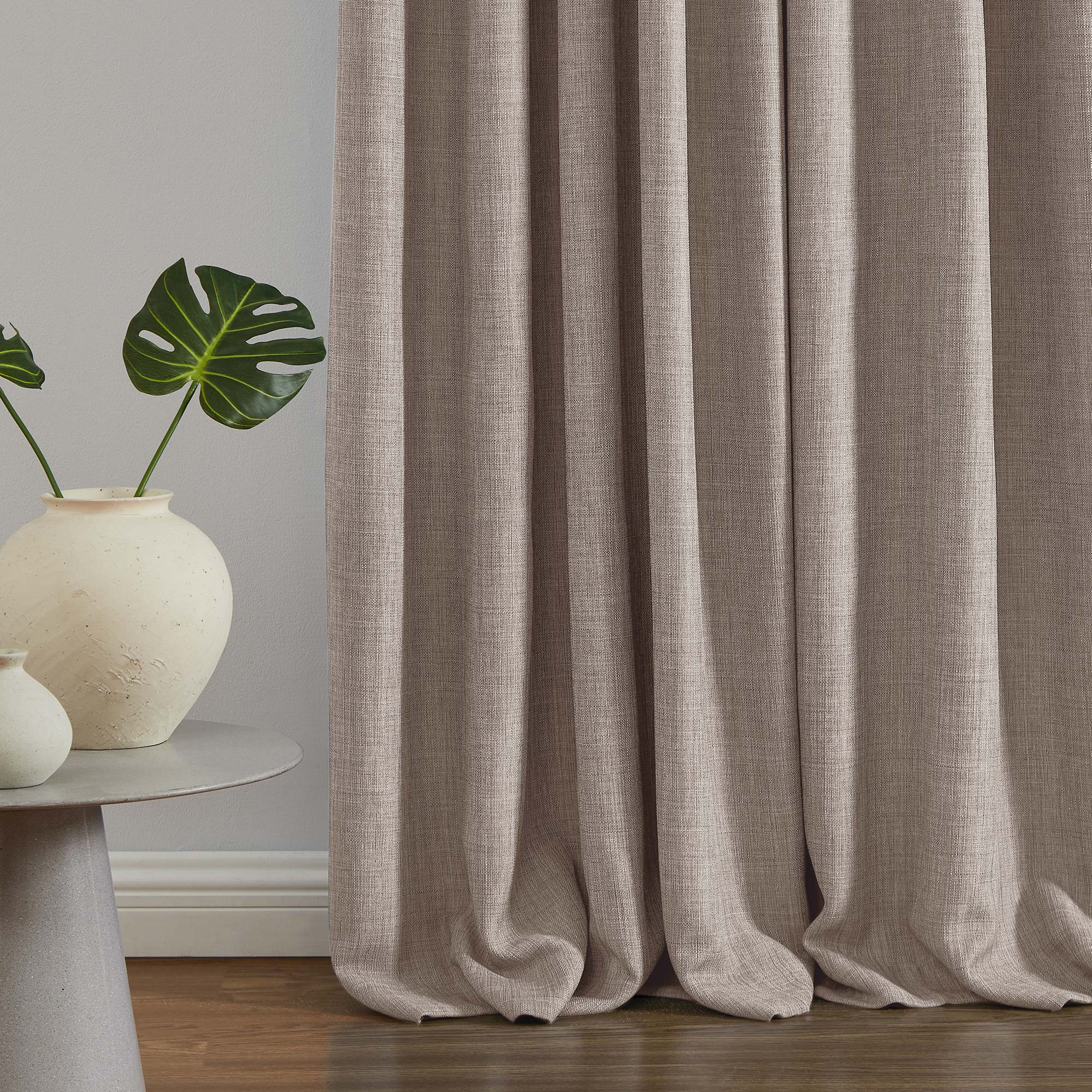 Elvonaeoly Permanently Flame Resistant Curtains