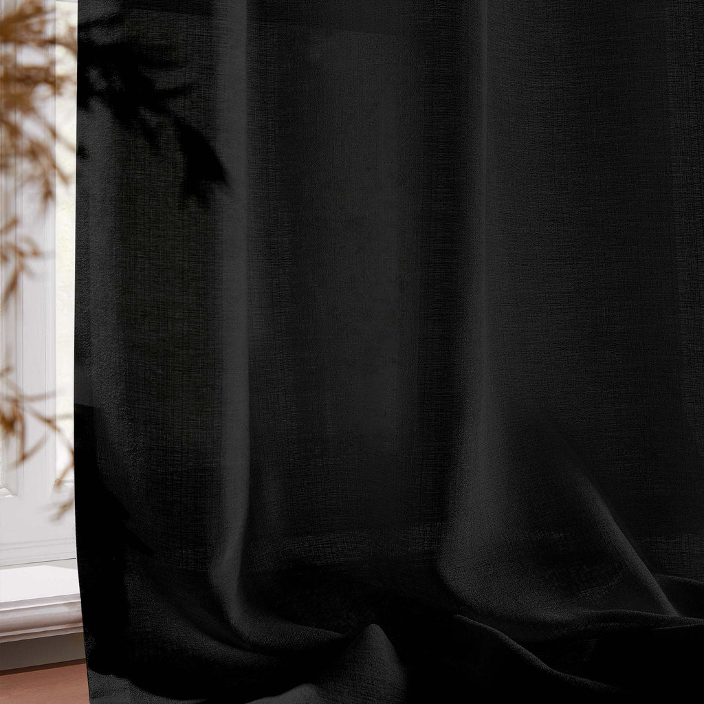 Elvonaeoly Semi Sheer Door Curtains