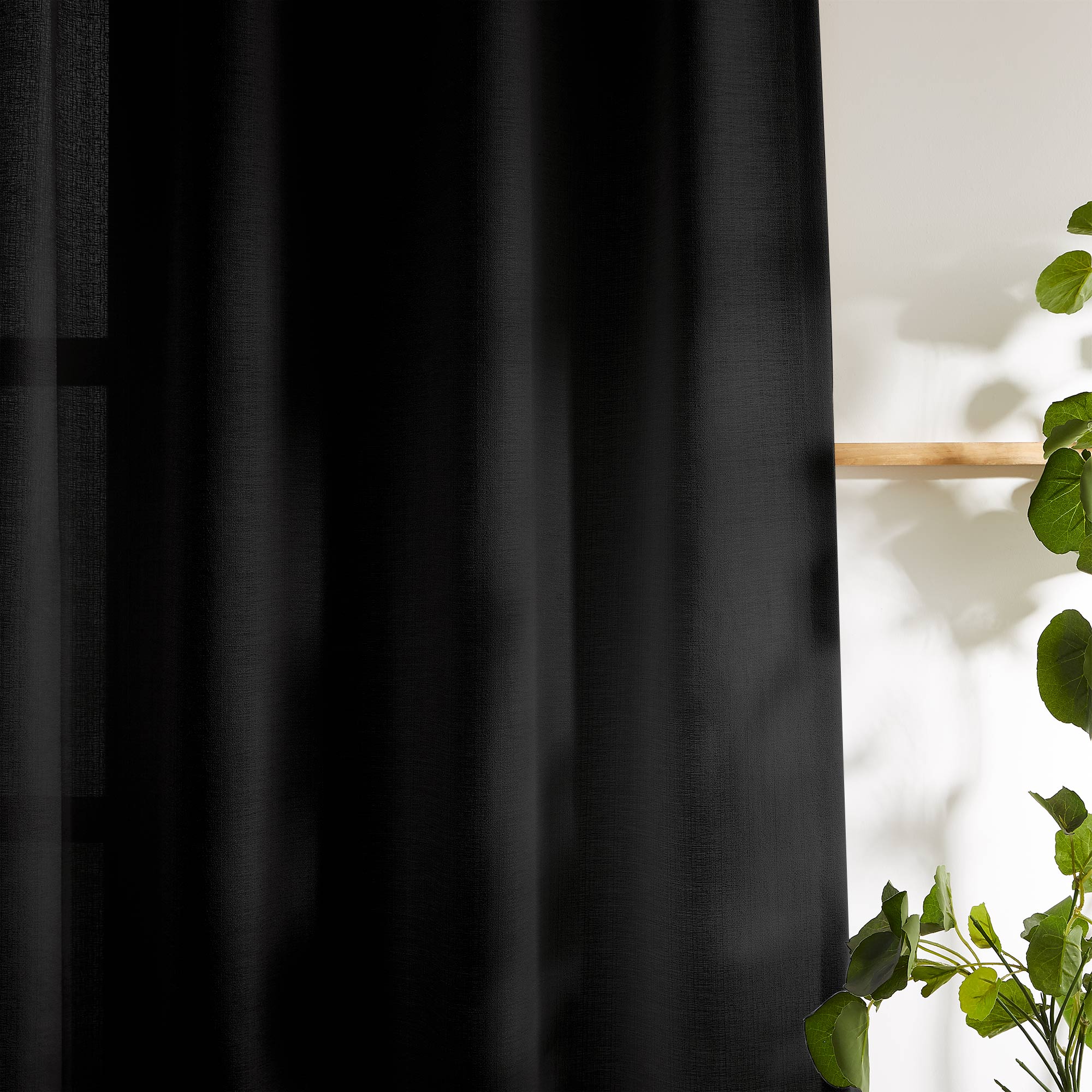 Elvonaeoly Semi Sheer Door Curtains