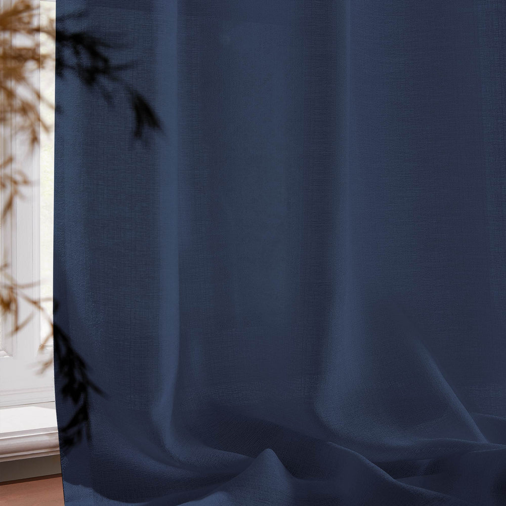 Elvonaeoly Semi Sheer Curtains