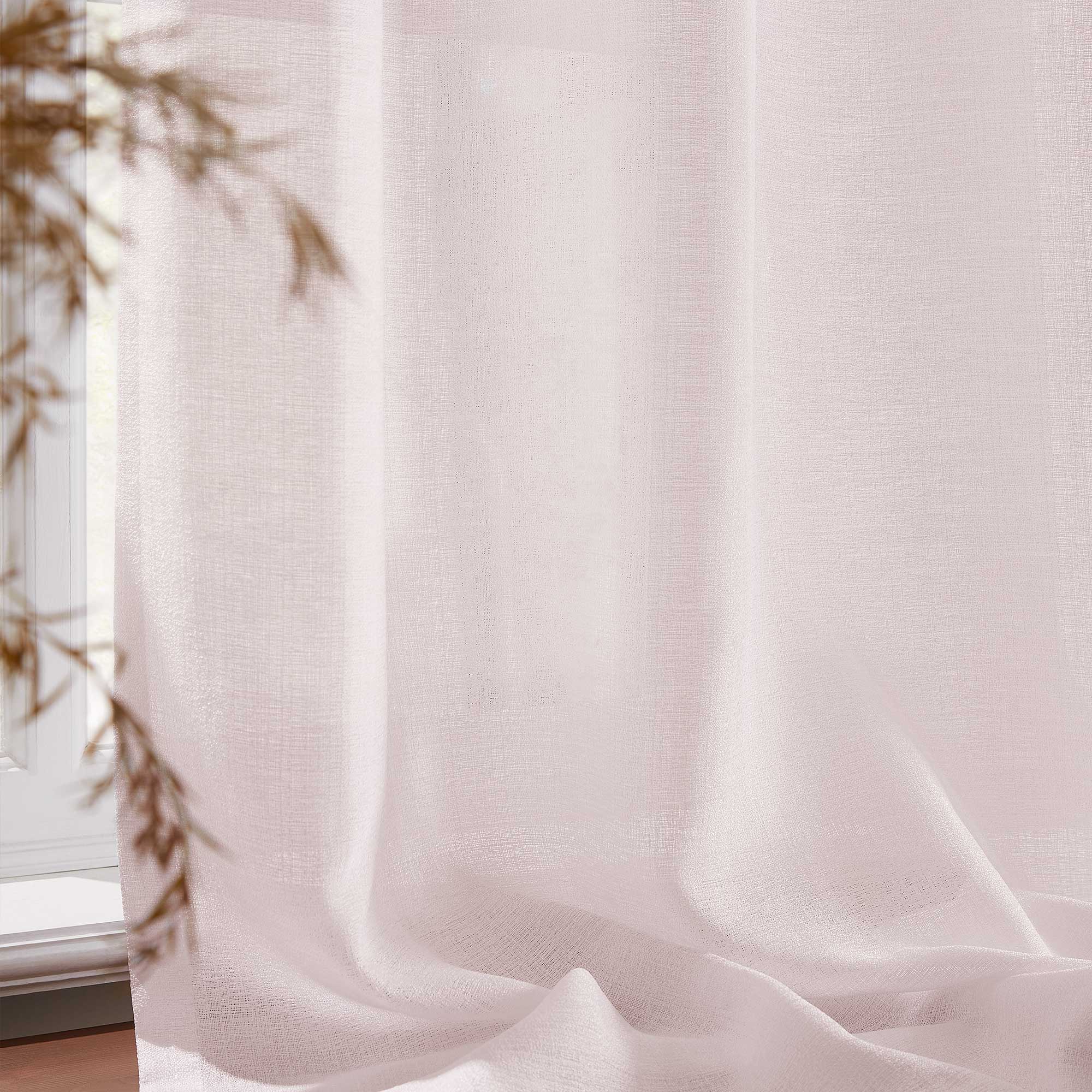 Elvonaeoly Semi Sheer Door Curtains