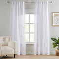 Elvonaeoly Semi Sheer Curtains